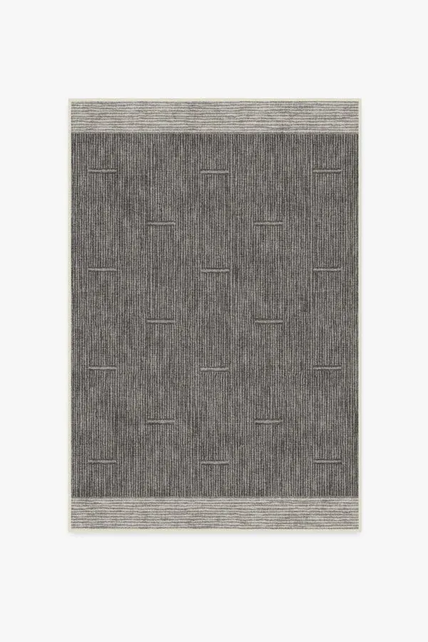 Medium Area Rug Machine Washable - Charcoal