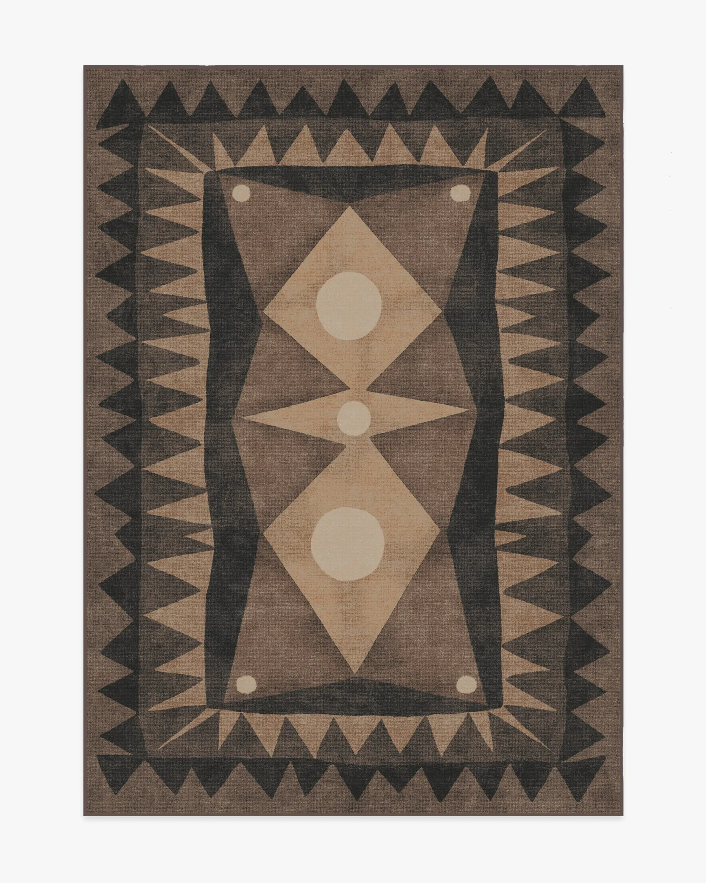 Medium Area Rug Machine Washable - Charcoal