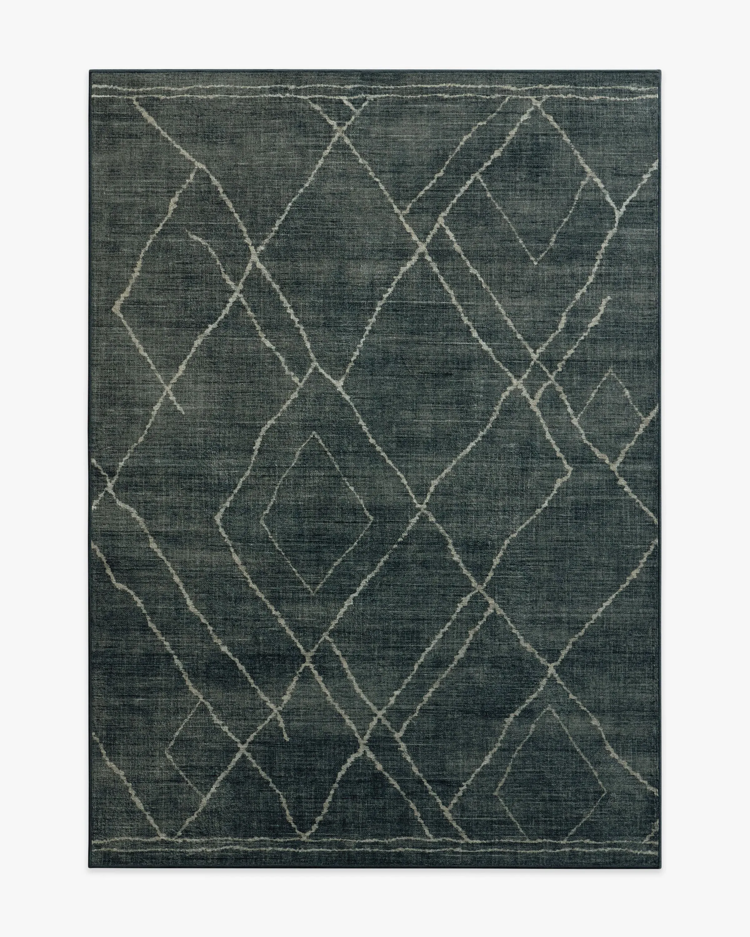 Medium Area Rug Machine Washable - Charcoal