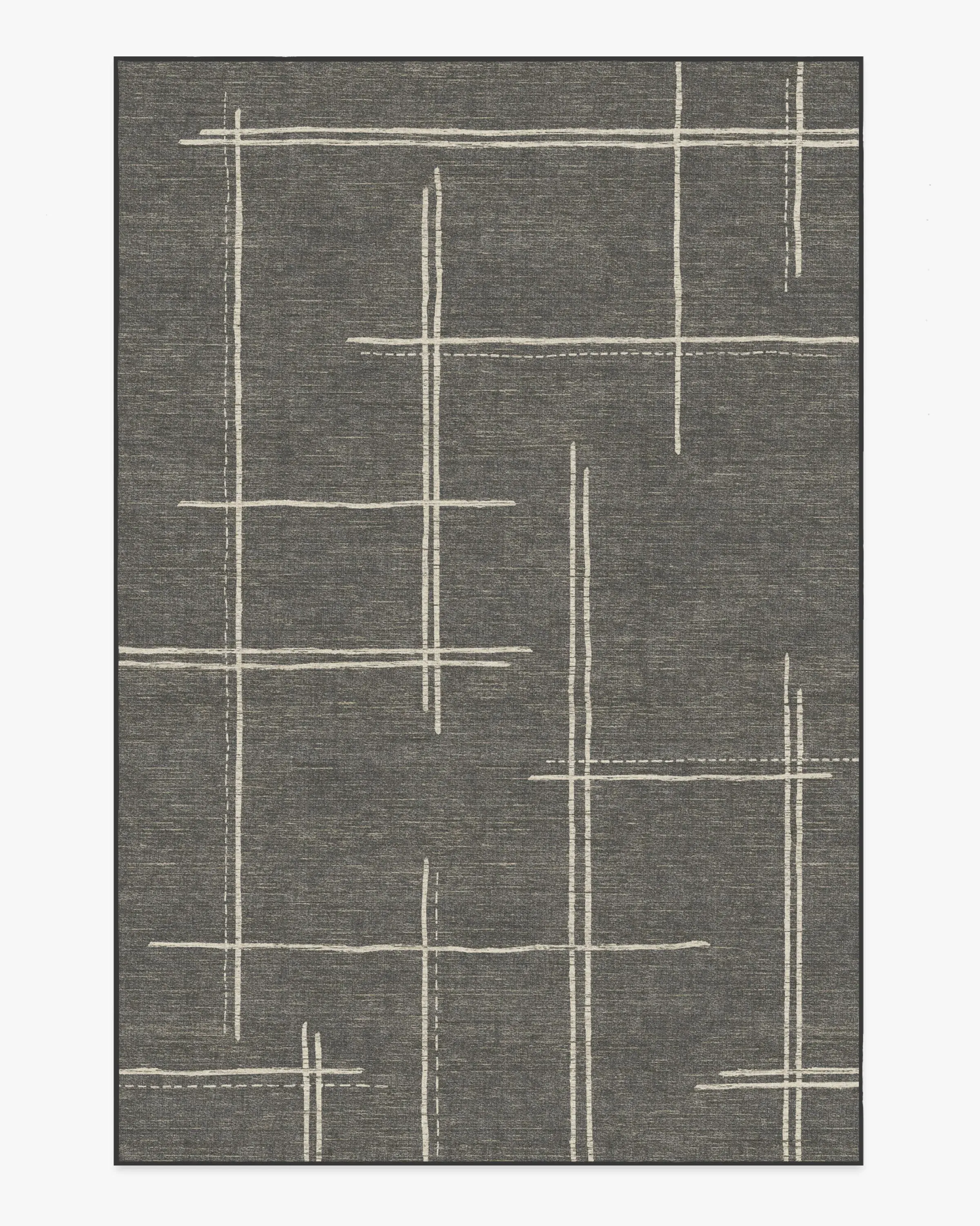 Medium Area Rug Machine Washable - Charcoal