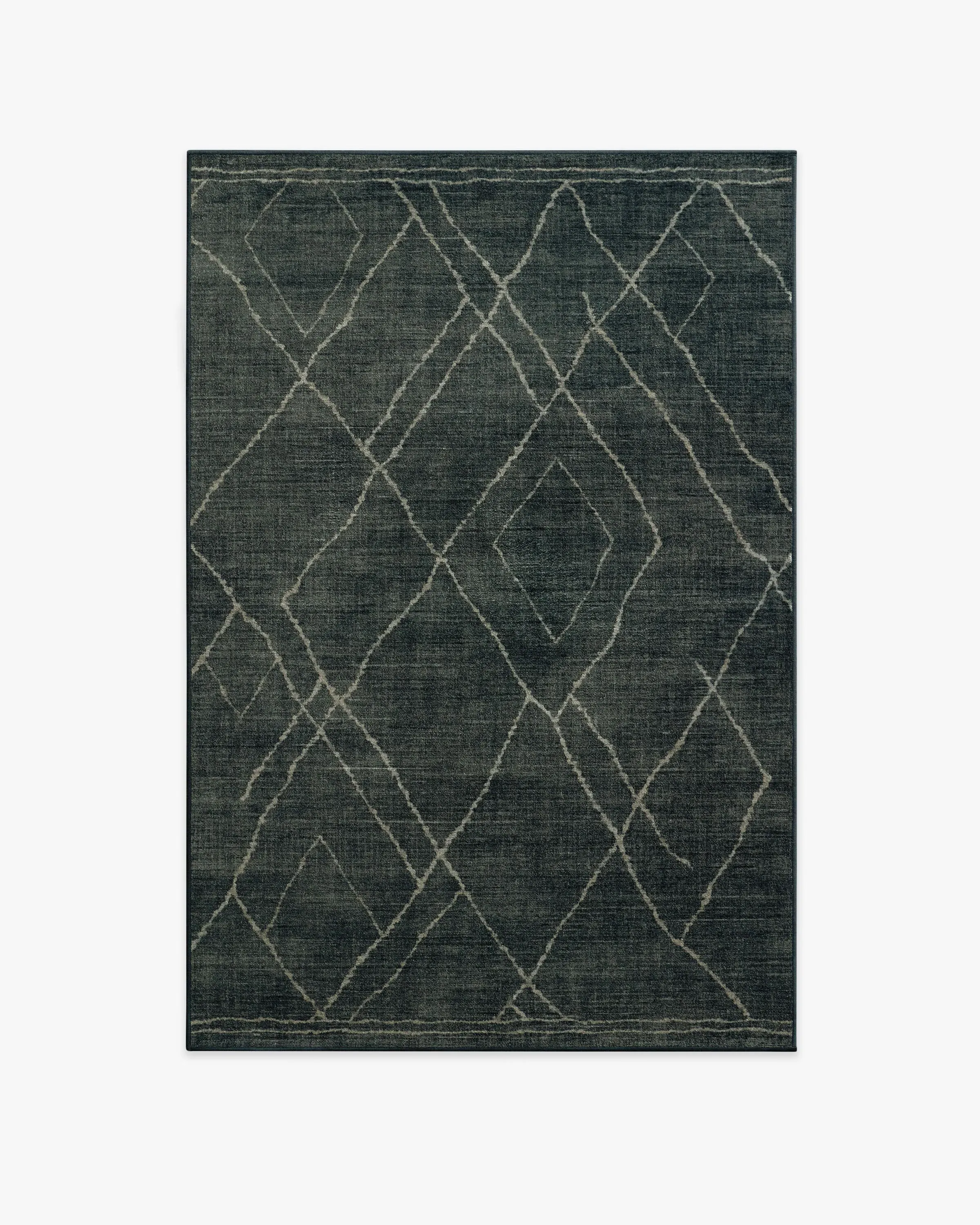 Medium Area Rug Machine Washable - Charcoal