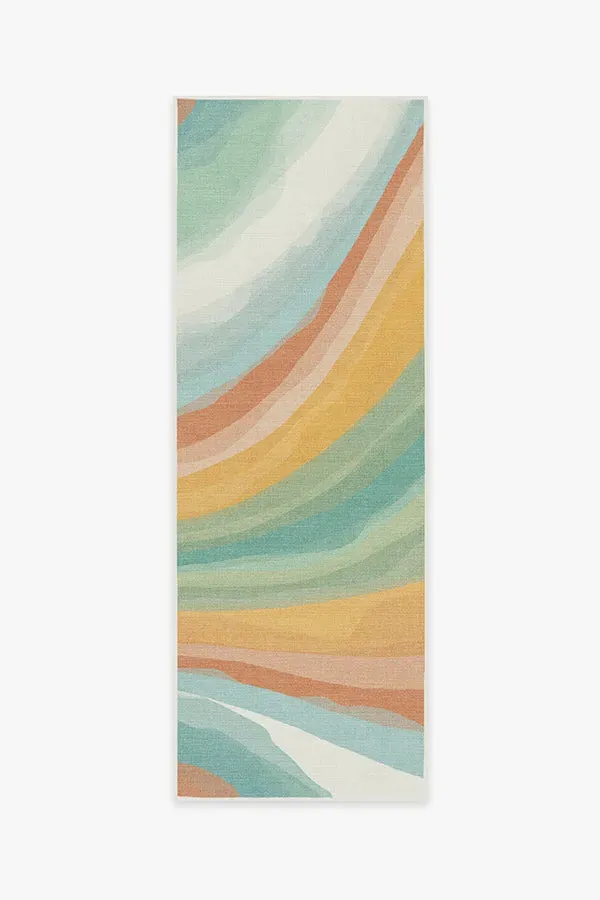 Medium Area Rug Machine Washable - Copper Jade