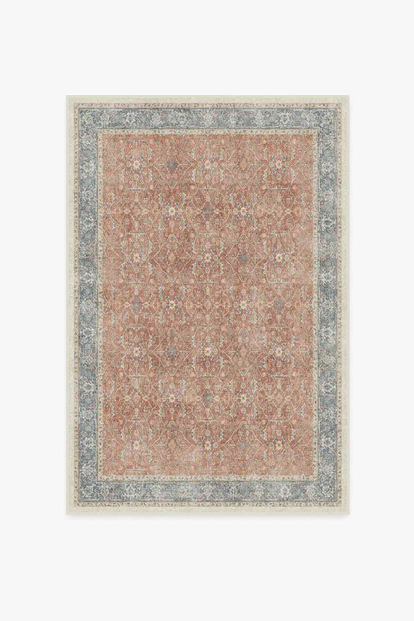 Medium Area Rug Machine Washable - Coral