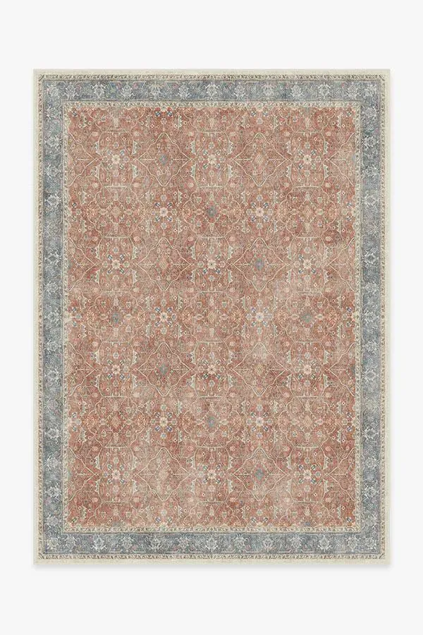 Medium Area Rug Machine Washable - Coral