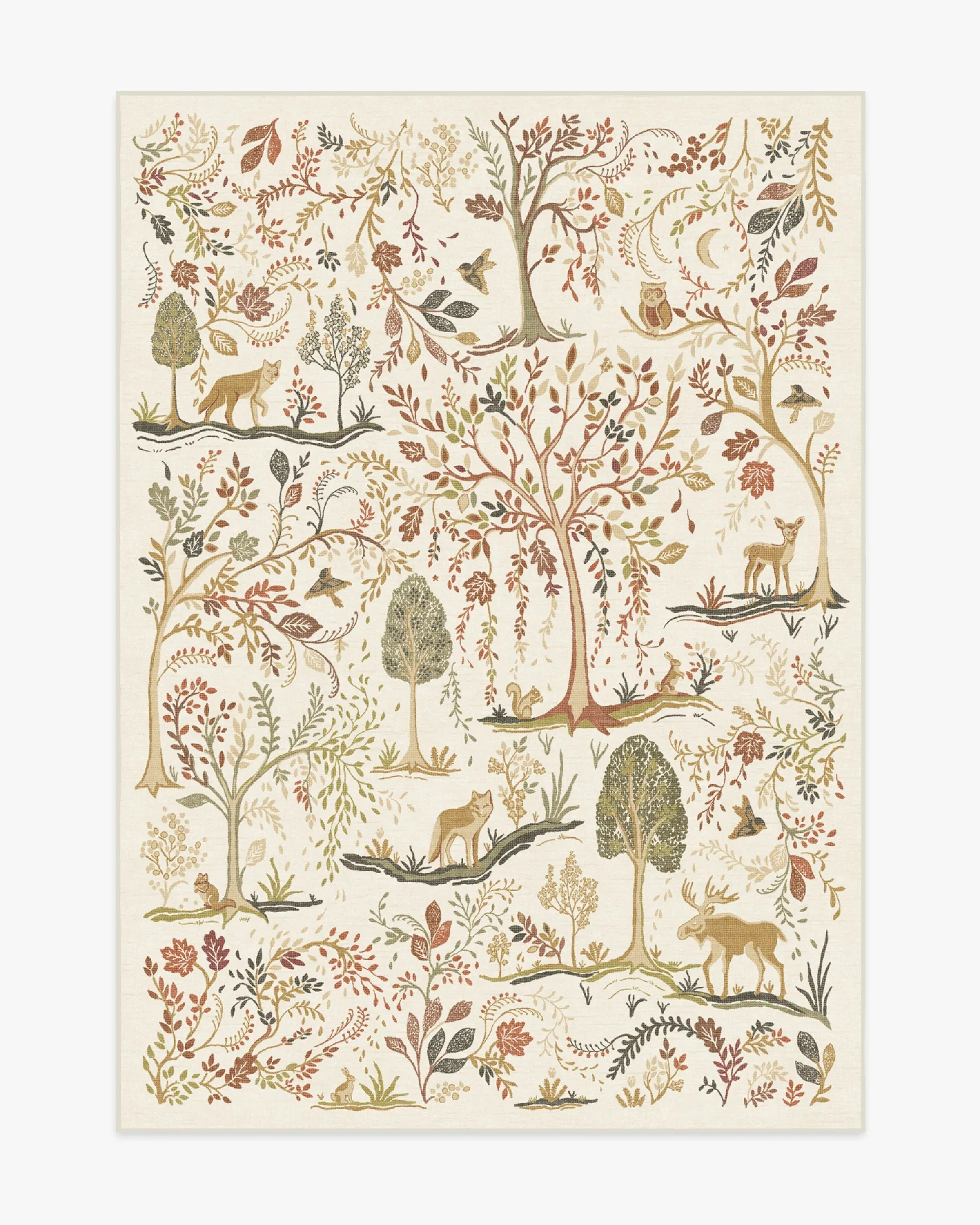 Medium Area Rug Machine Washable - Cream