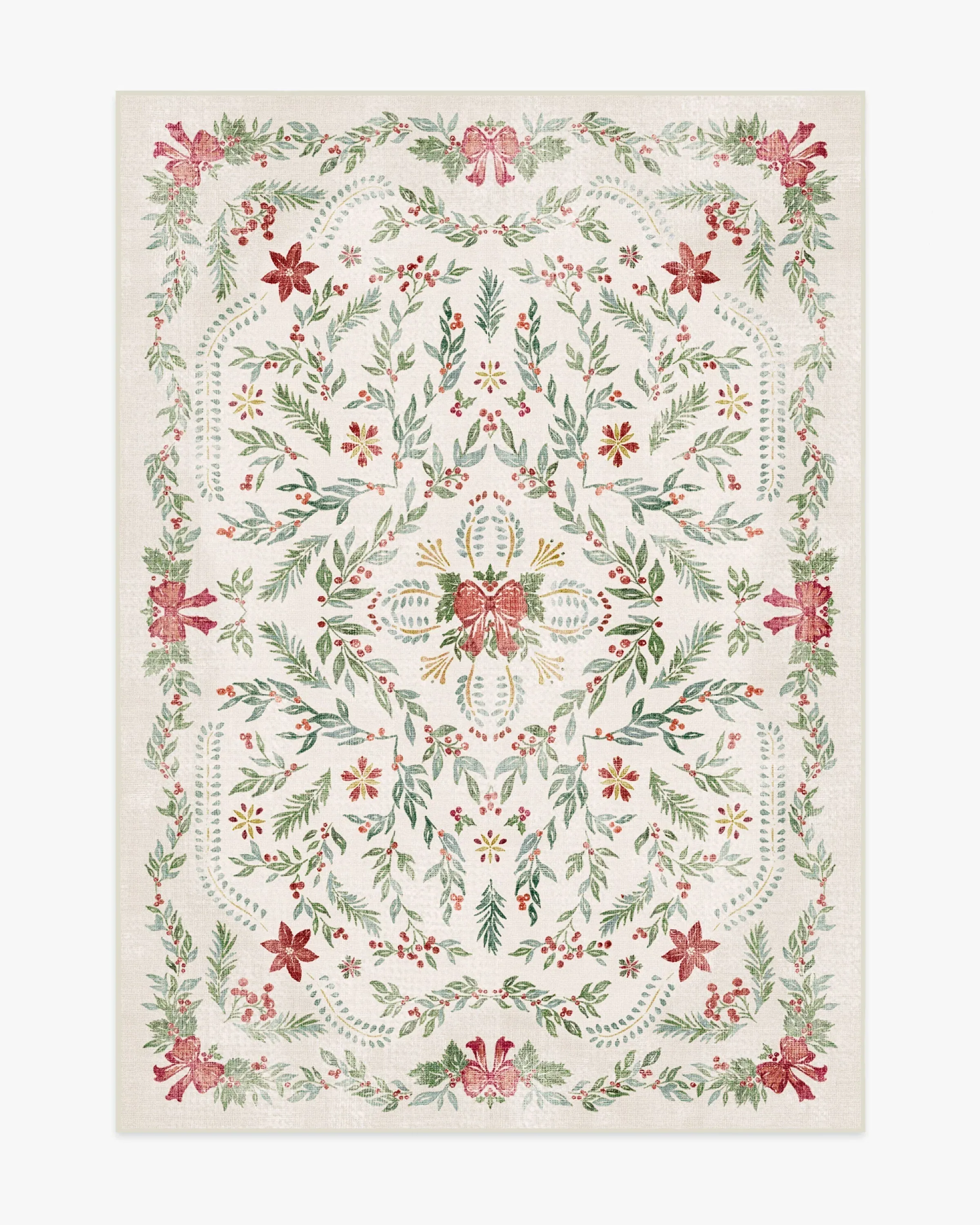 Medium Area Rug Machine Washable - Cream