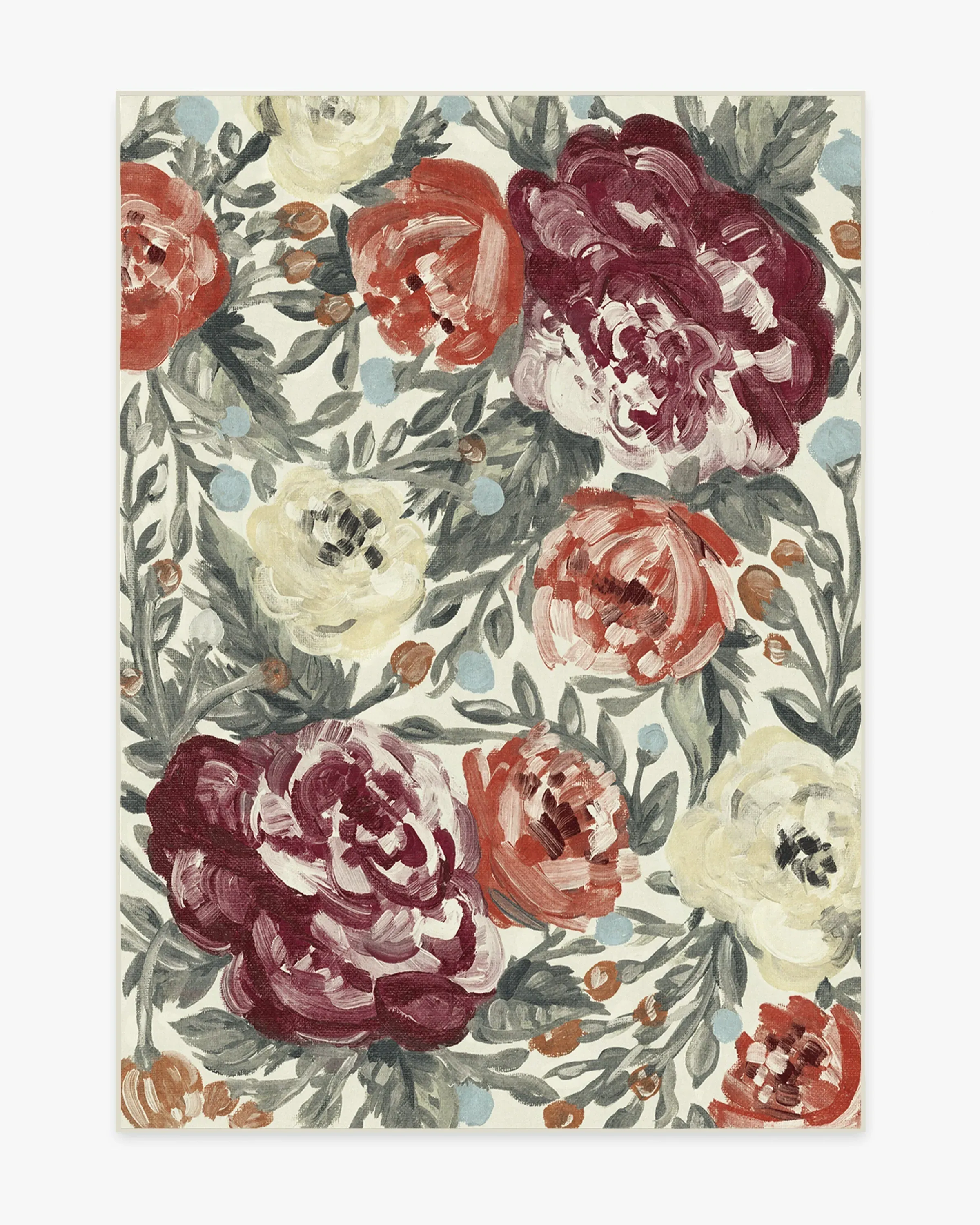 Medium Area Rug Machine Washable - Currant
