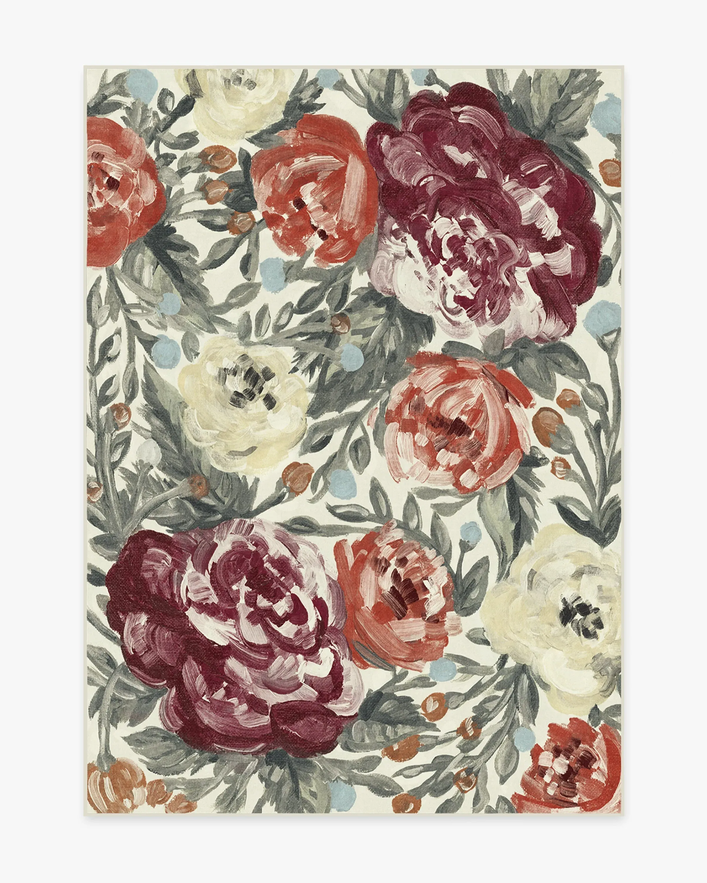 Medium Area Rug Machine Washable - Currant