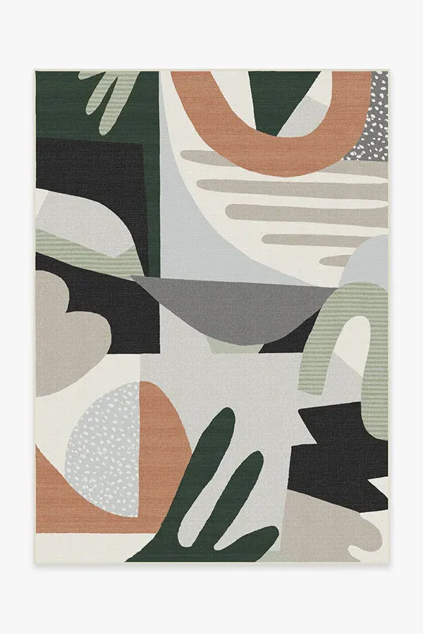 Medium Area Rug Machine Washable - Desert Sage