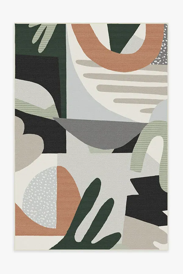 Medium Area Rug Machine Washable - Desert Sage