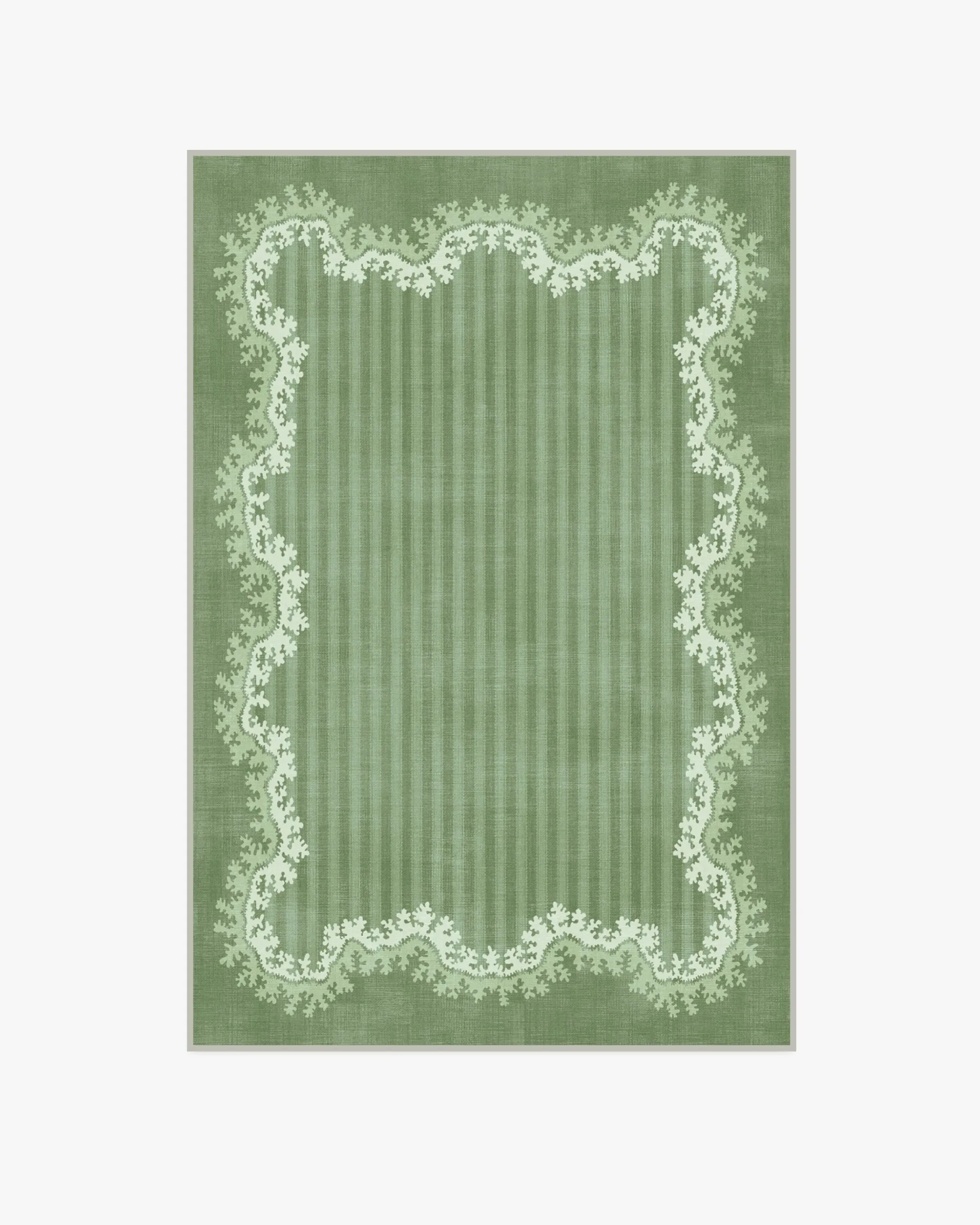 Medium Area Rug Machine Washable - Green