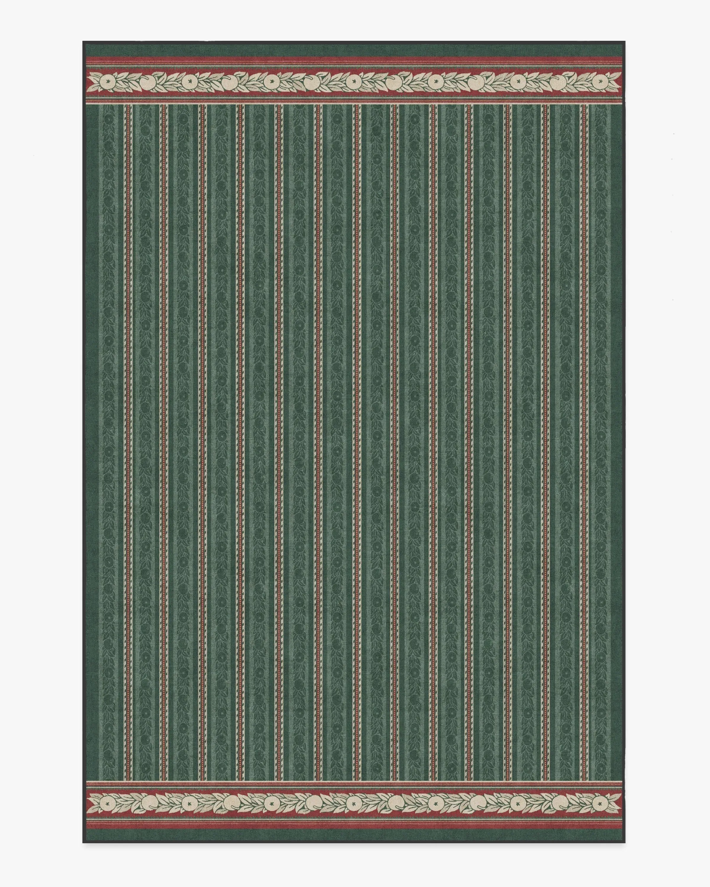 Medium Area Rug Machine Washable - Green