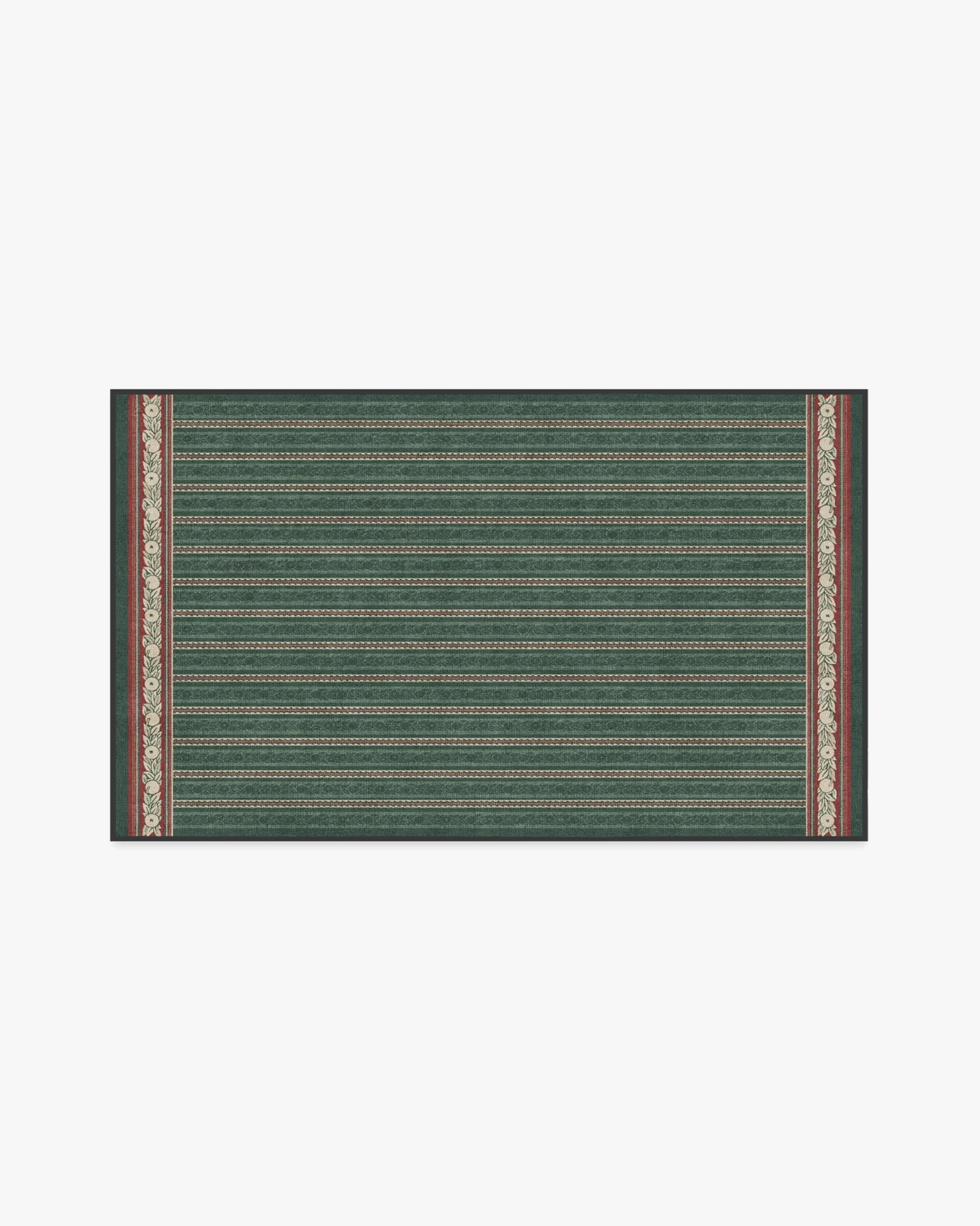 Medium Area Rug Machine Washable - Green