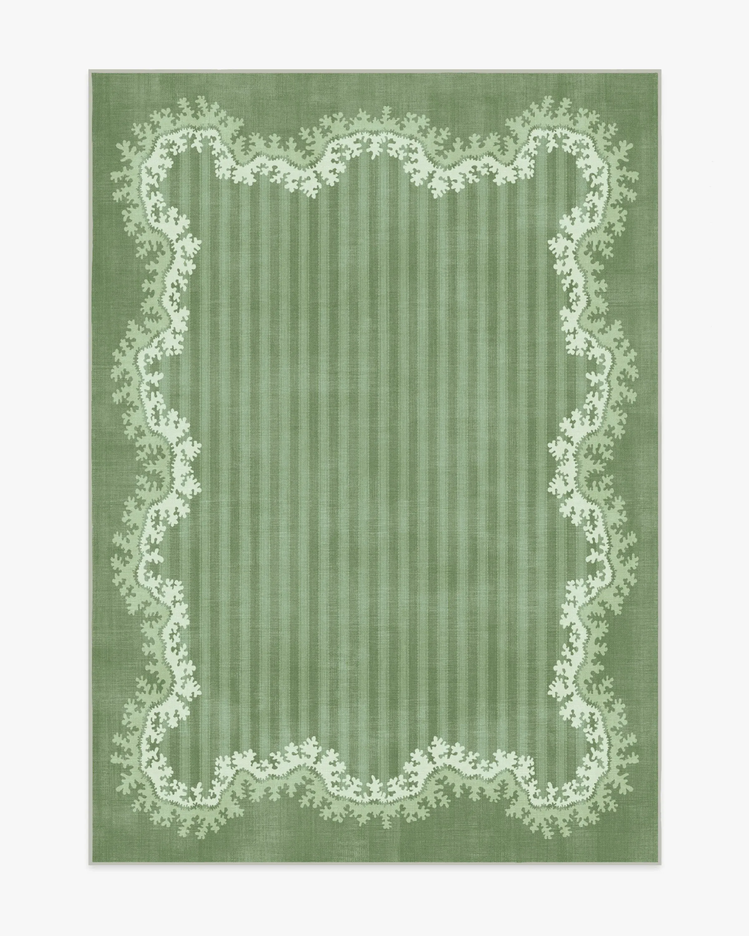 Medium Area Rug Machine Washable - Green