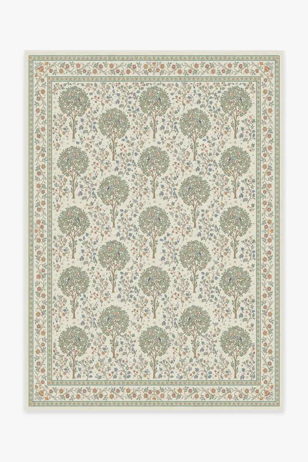 Medium Area Rug Machine Washable - Green