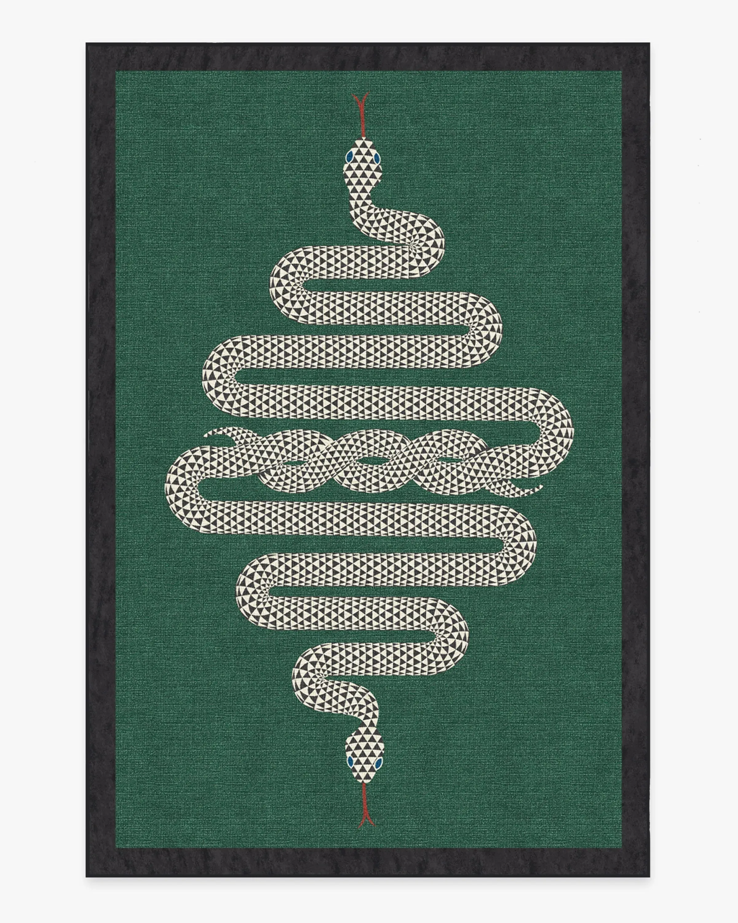 Medium Area Rug Machine Washable - Green