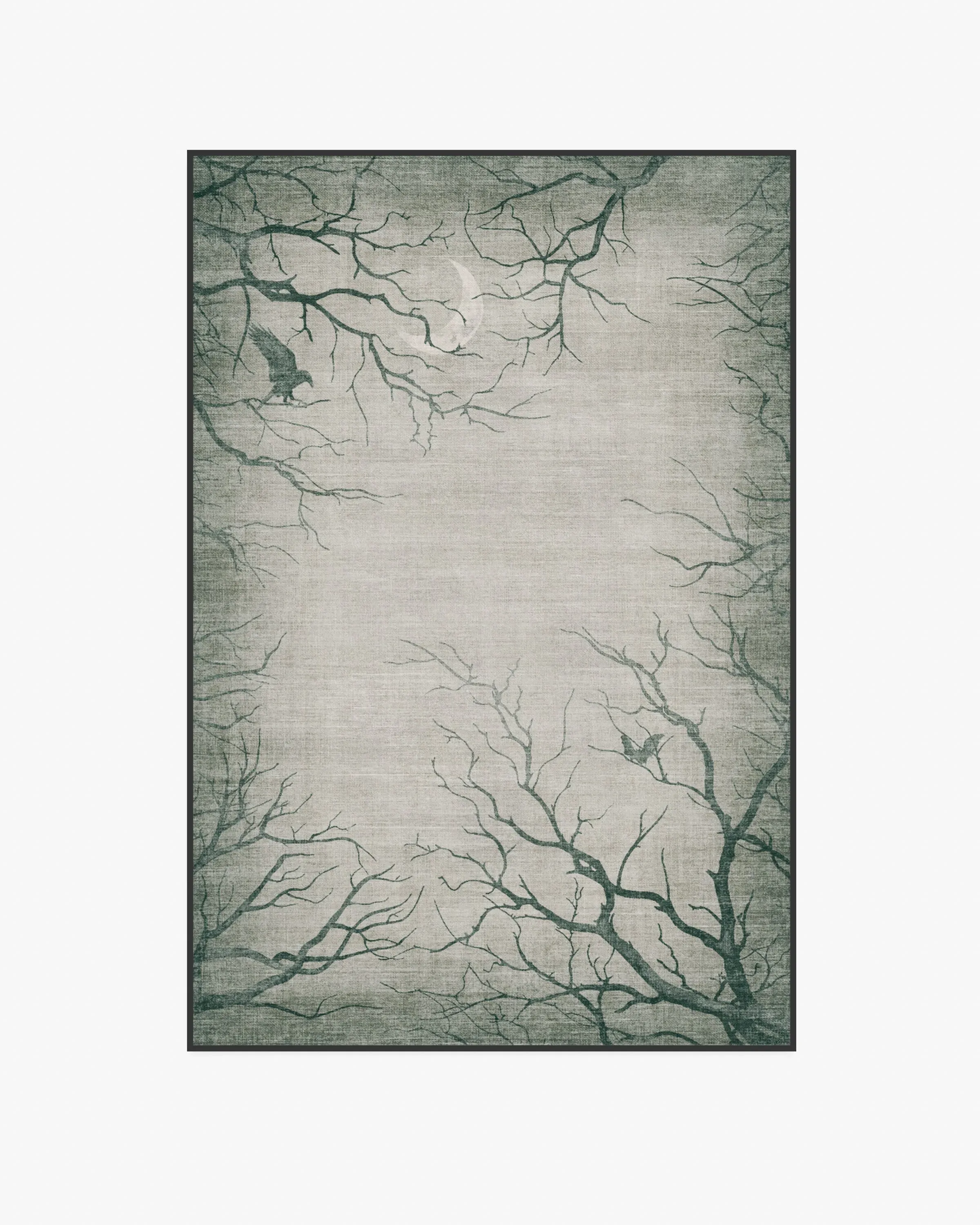 Medium Area Rug Machine Washable - Grey