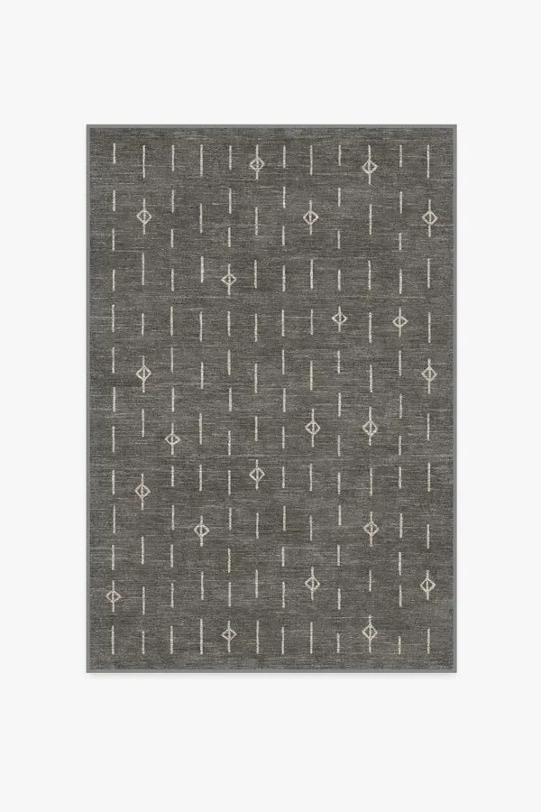 Medium Area Rug Machine Washable - Grey