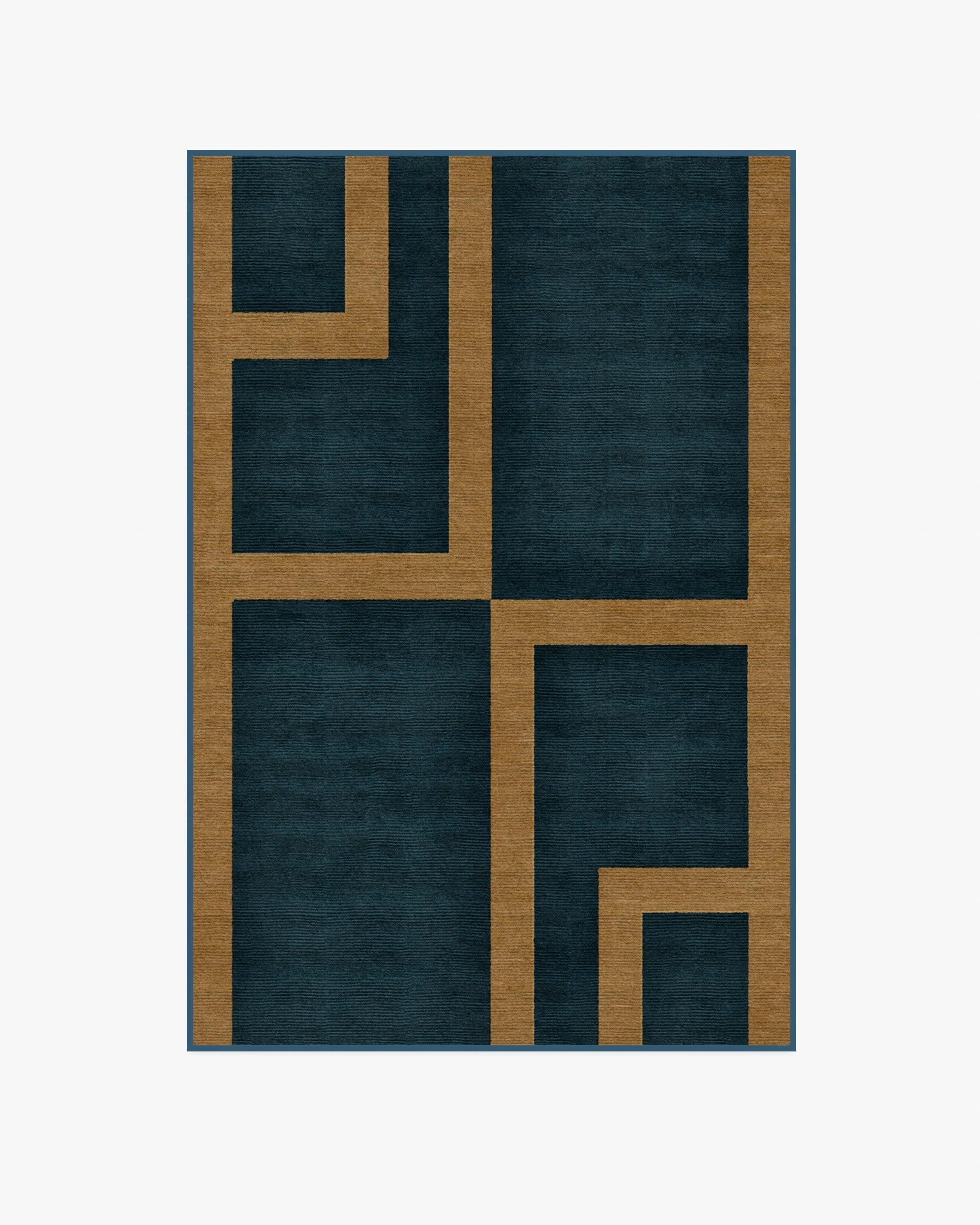 Medium Area Rug Machine Washable - Indigo