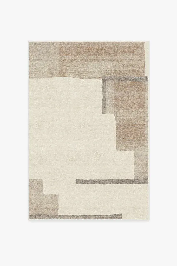 Medium Area Rug Machine Washable - Ivory