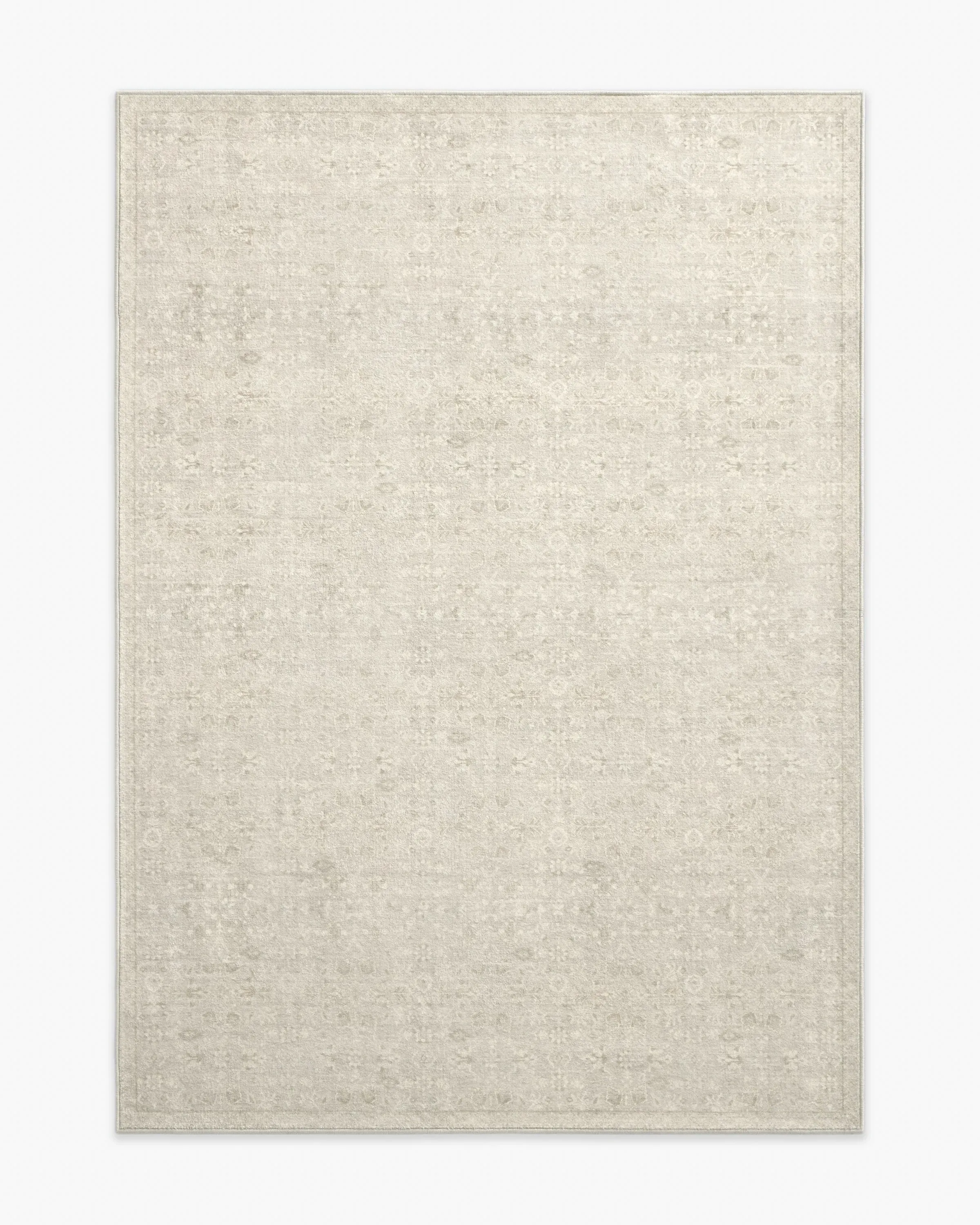 Medium Area Rug Machine Washable - Ivory