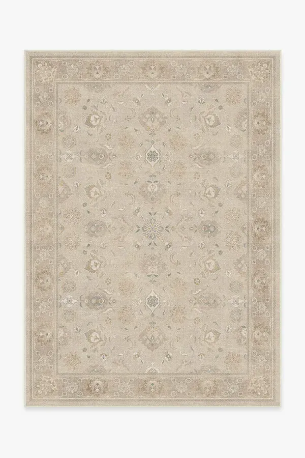 Medium Area Rug Machine Washable - Ivory, Chenille