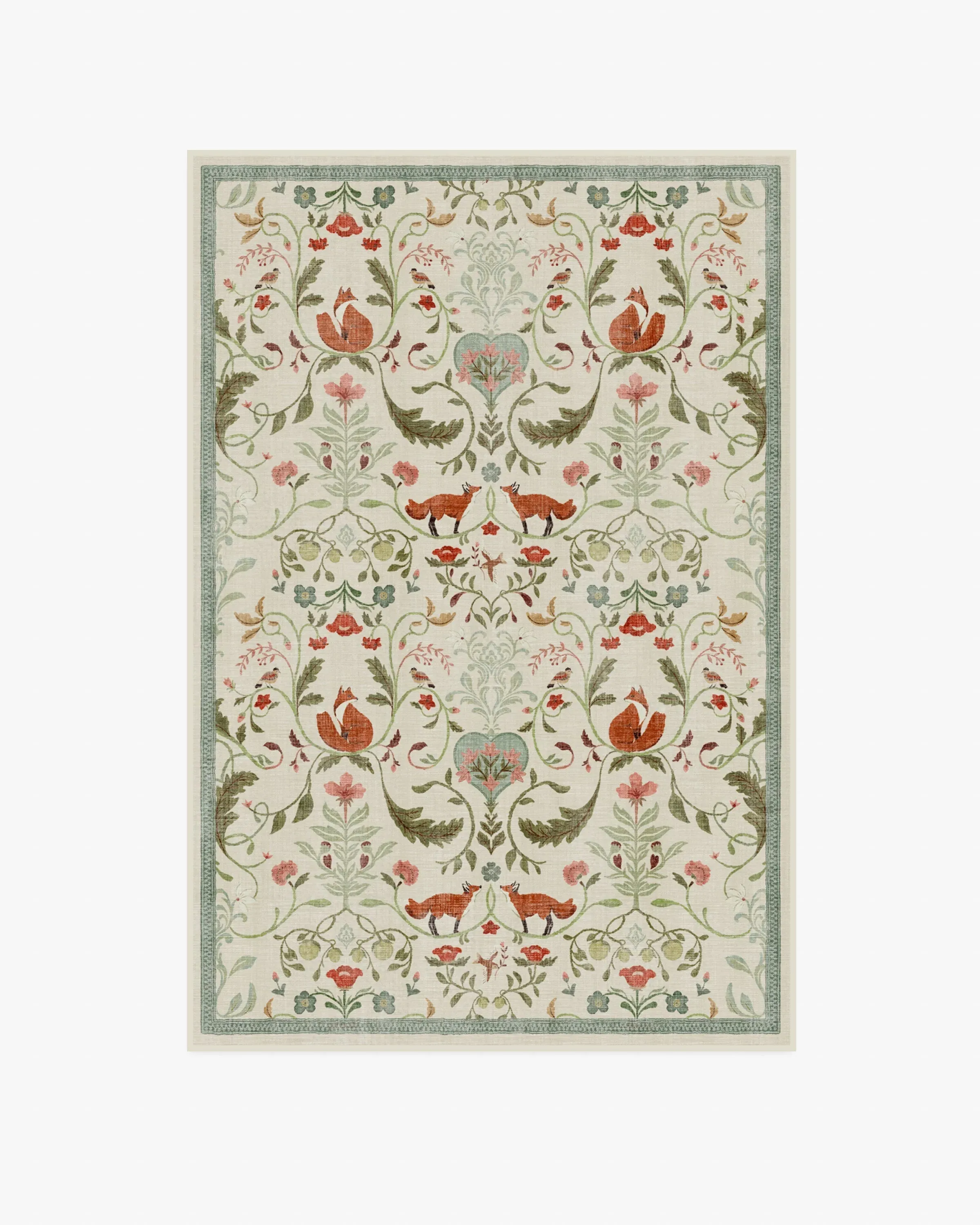 Medium Area Rug Machine Washable - Ivory