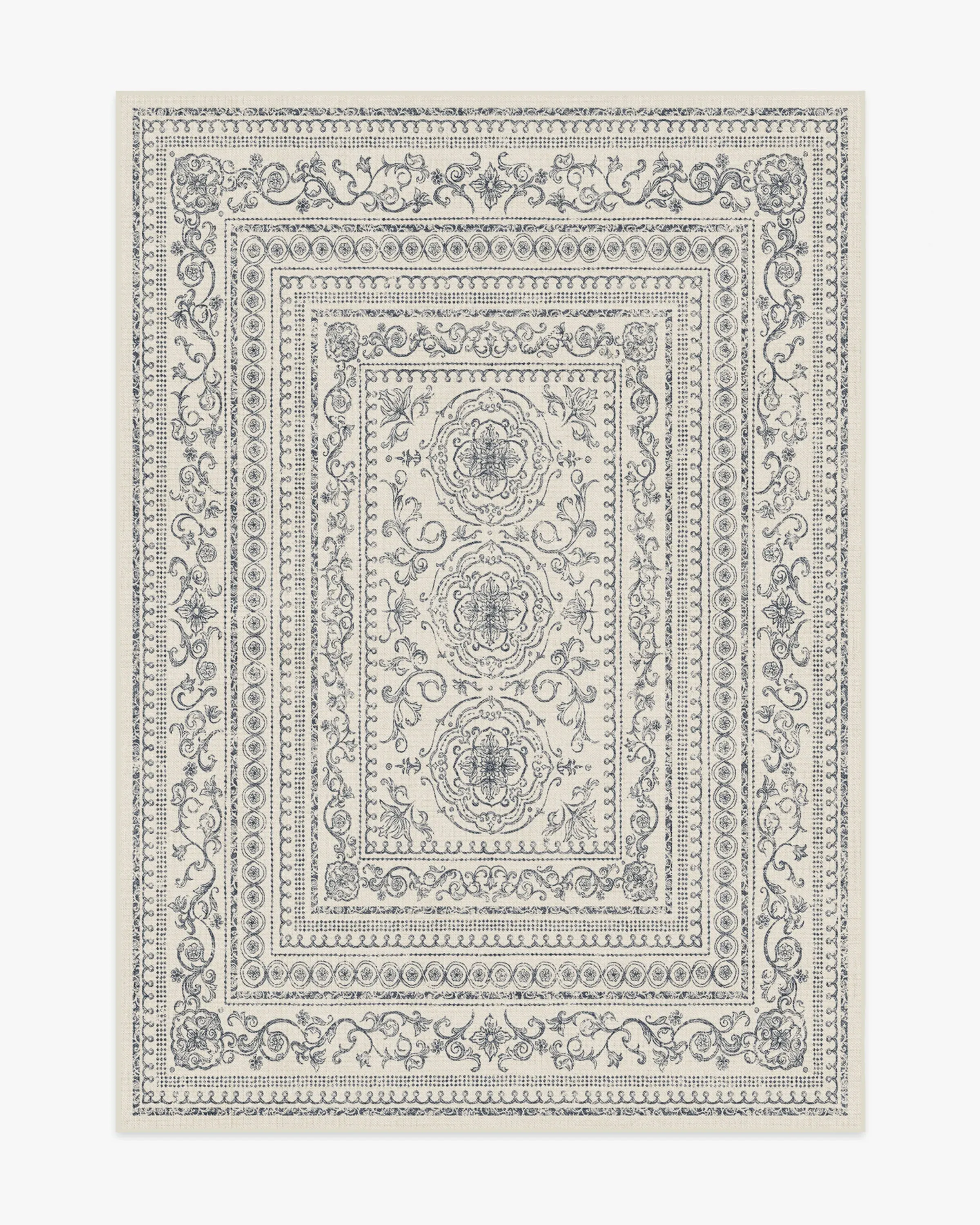 Medium Area Rug Machine Washable - Ivory