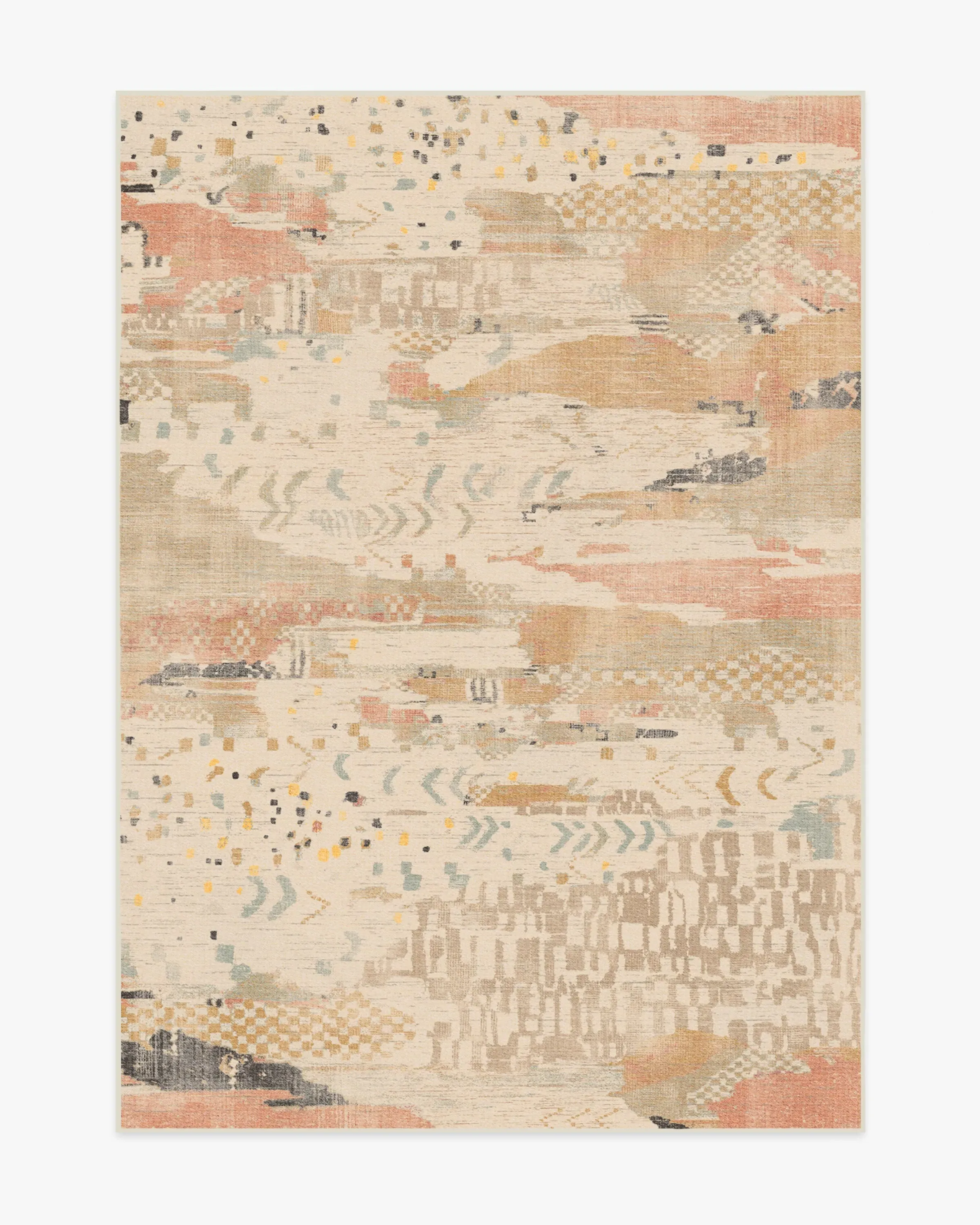 Medium Area Rug Machine Washable - Ivory