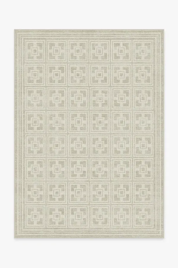 Medium Area Rug Machine Washable - Ivory