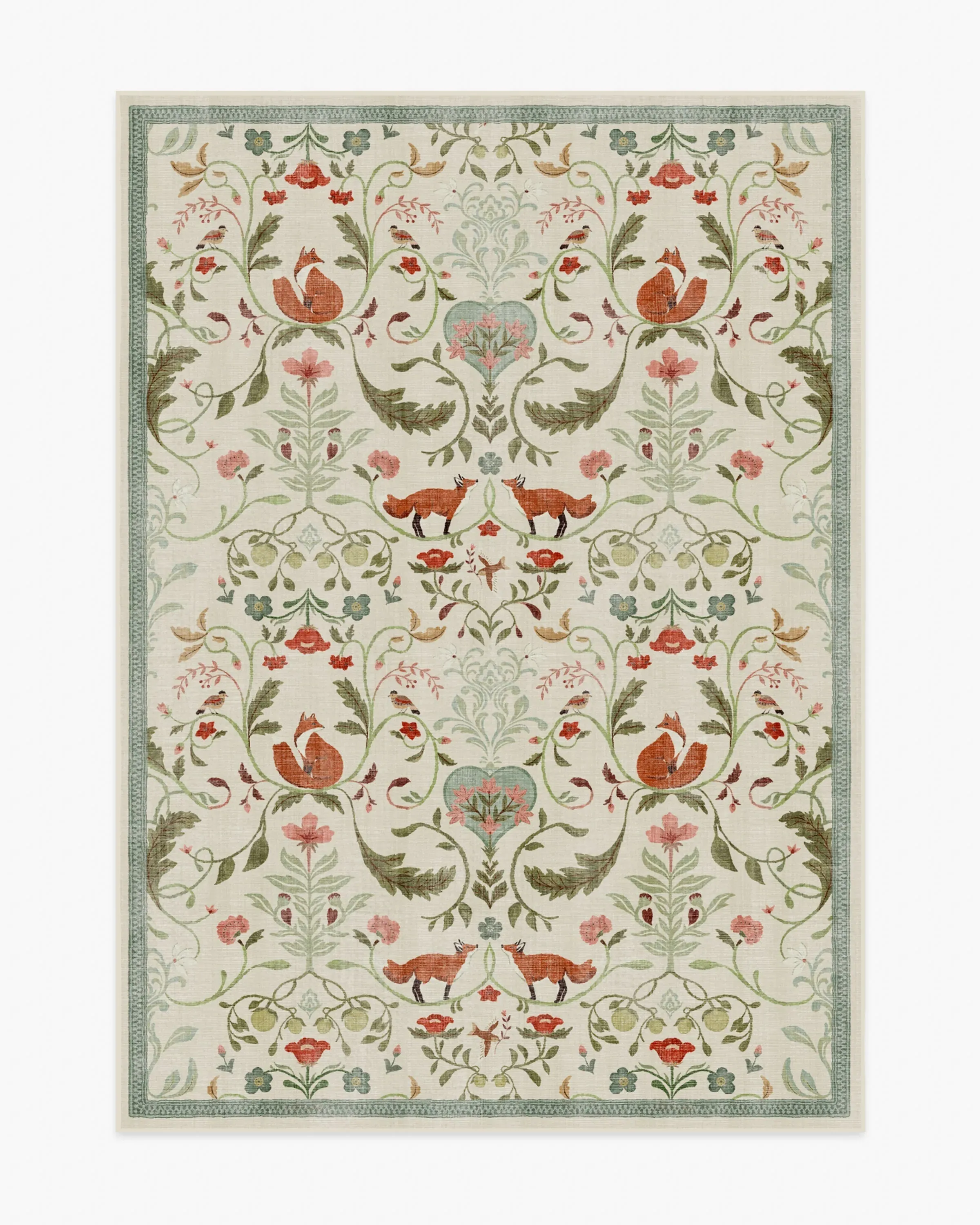 Medium Area Rug Machine Washable - Ivory