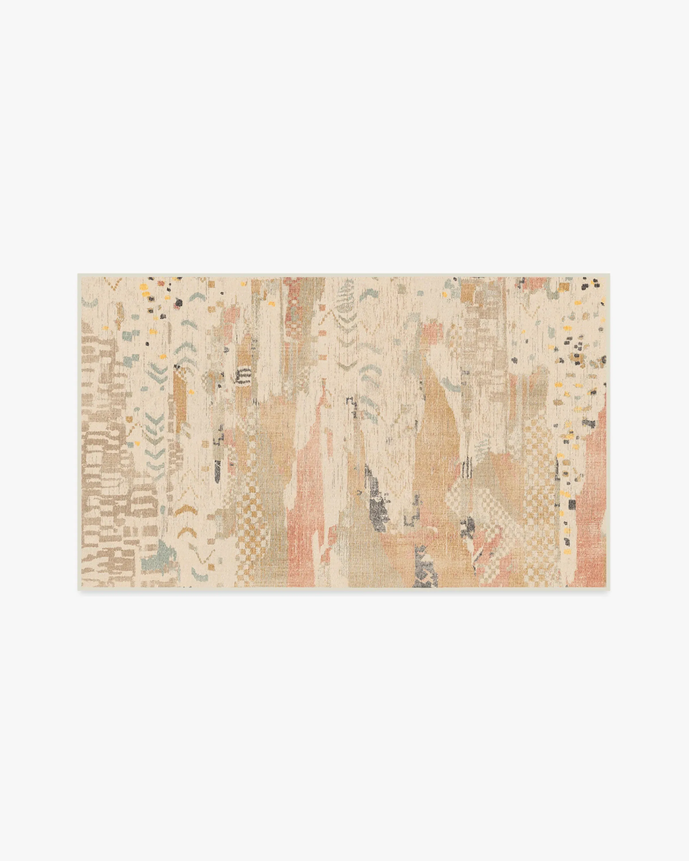 Medium Area Rug Machine Washable - Ivory