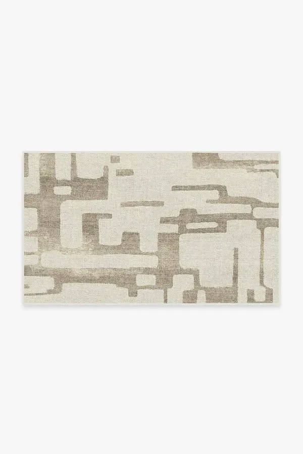 Medium Area Rug Machine Washable - Ivory