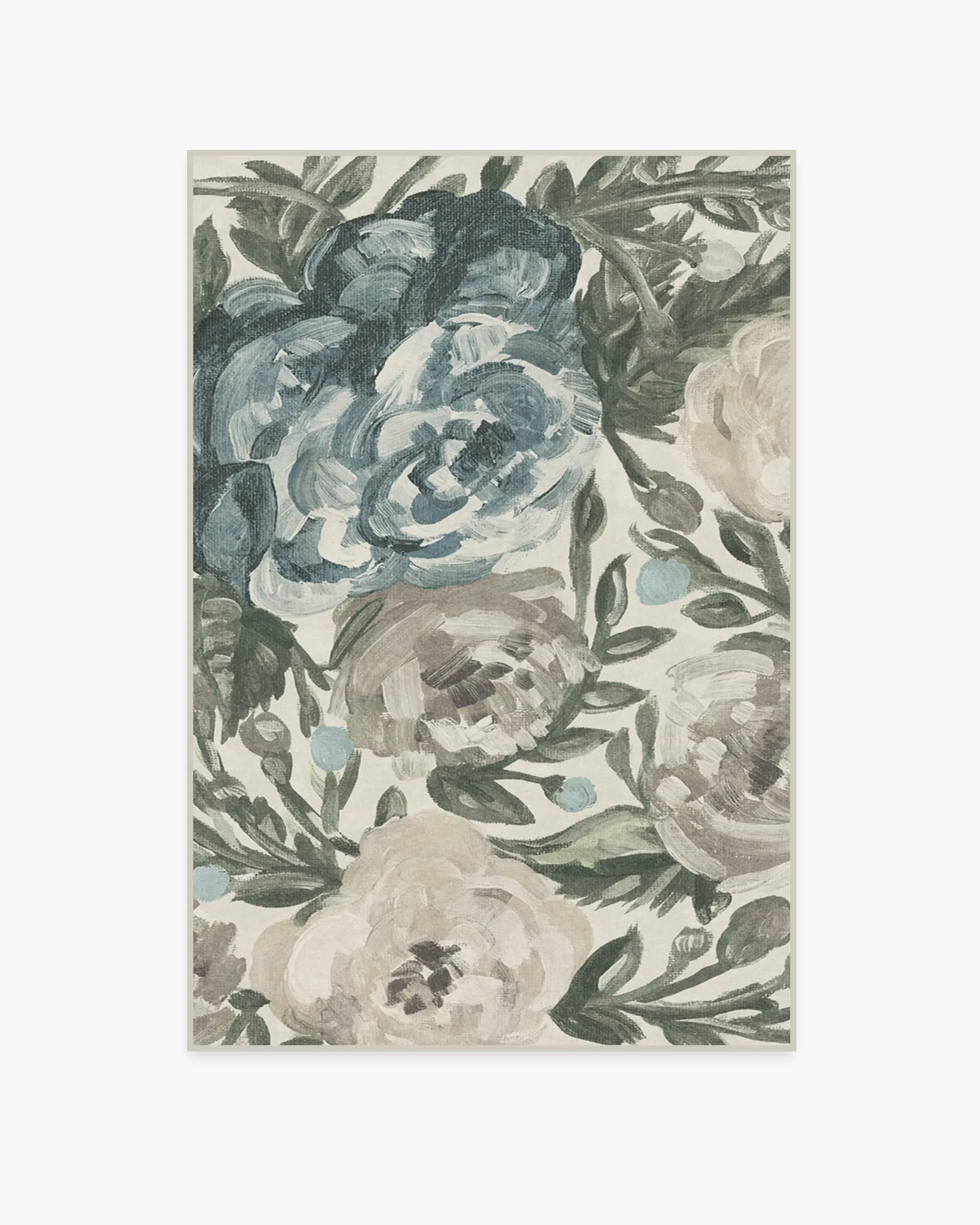 Medium Area Rug Machine Washable - Jade