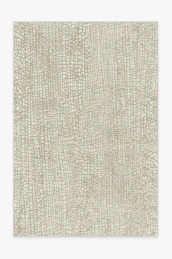 Medium Area Rug Machine Washable - Light Grey