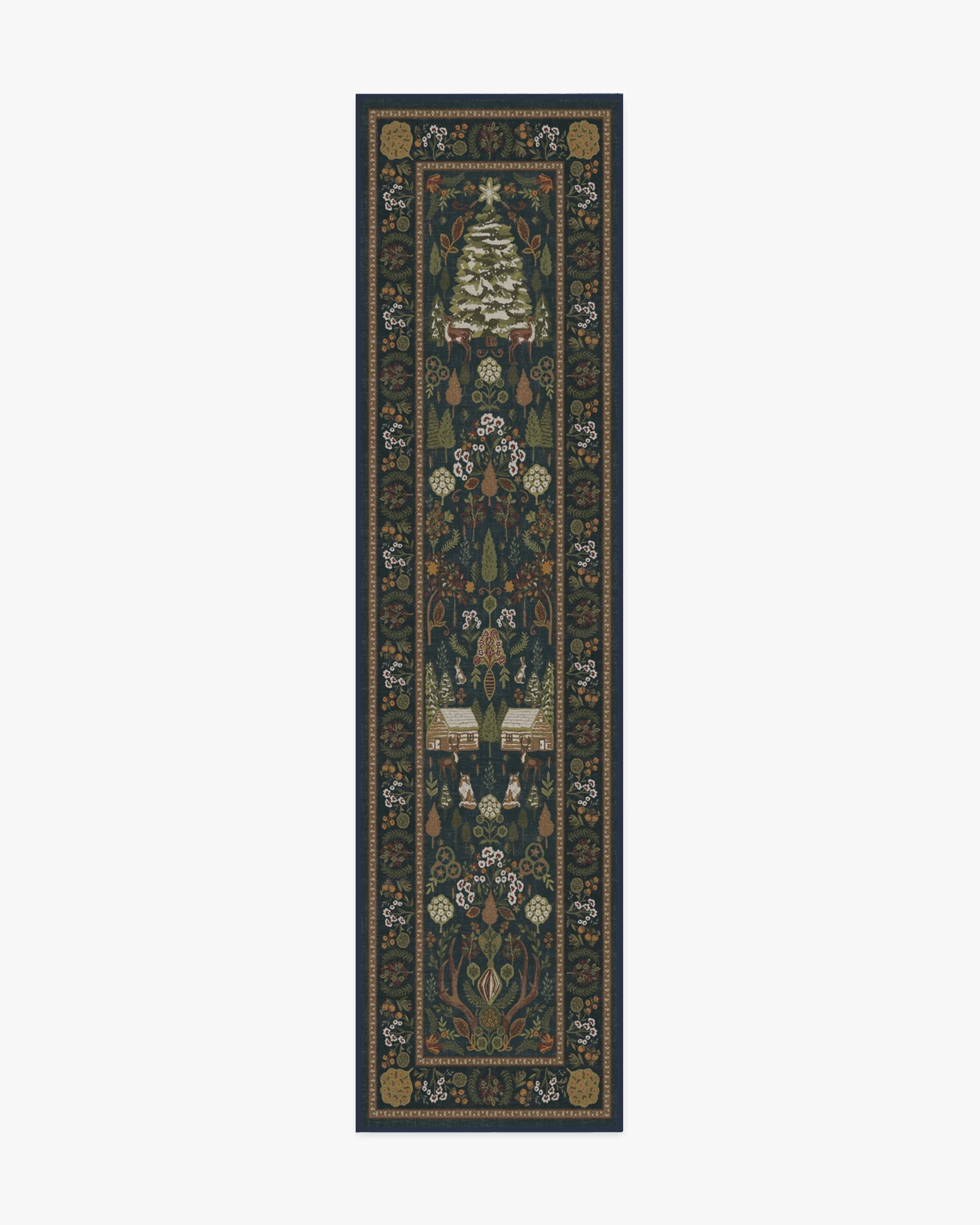 Medium Area Rug Machine Washable - Midnight Blue