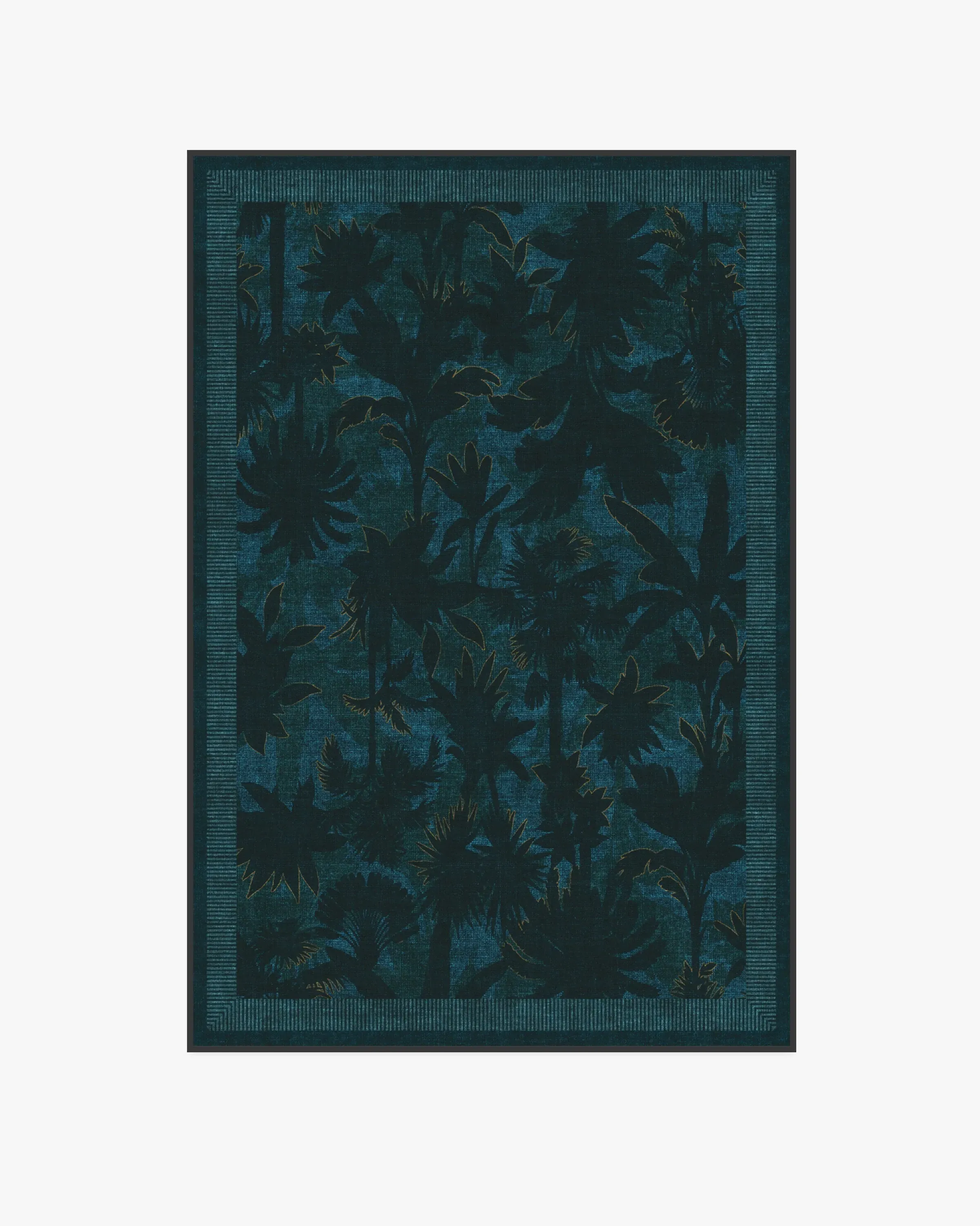 Medium Area Rug Machine Washable - Midnight Blue