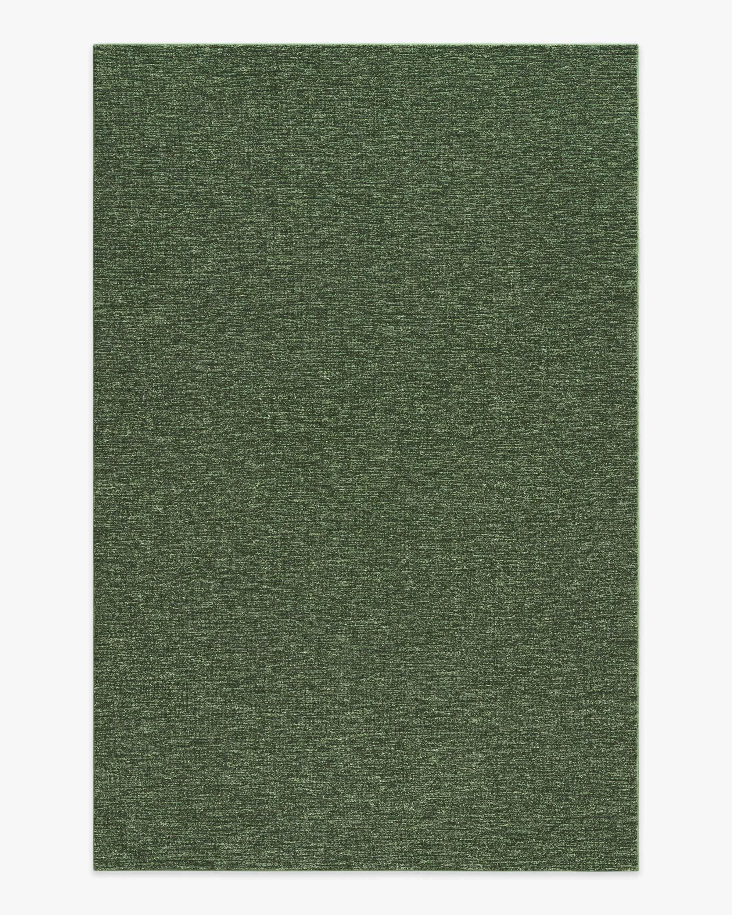 Medium Area Rug Machine Washable - Moss Green