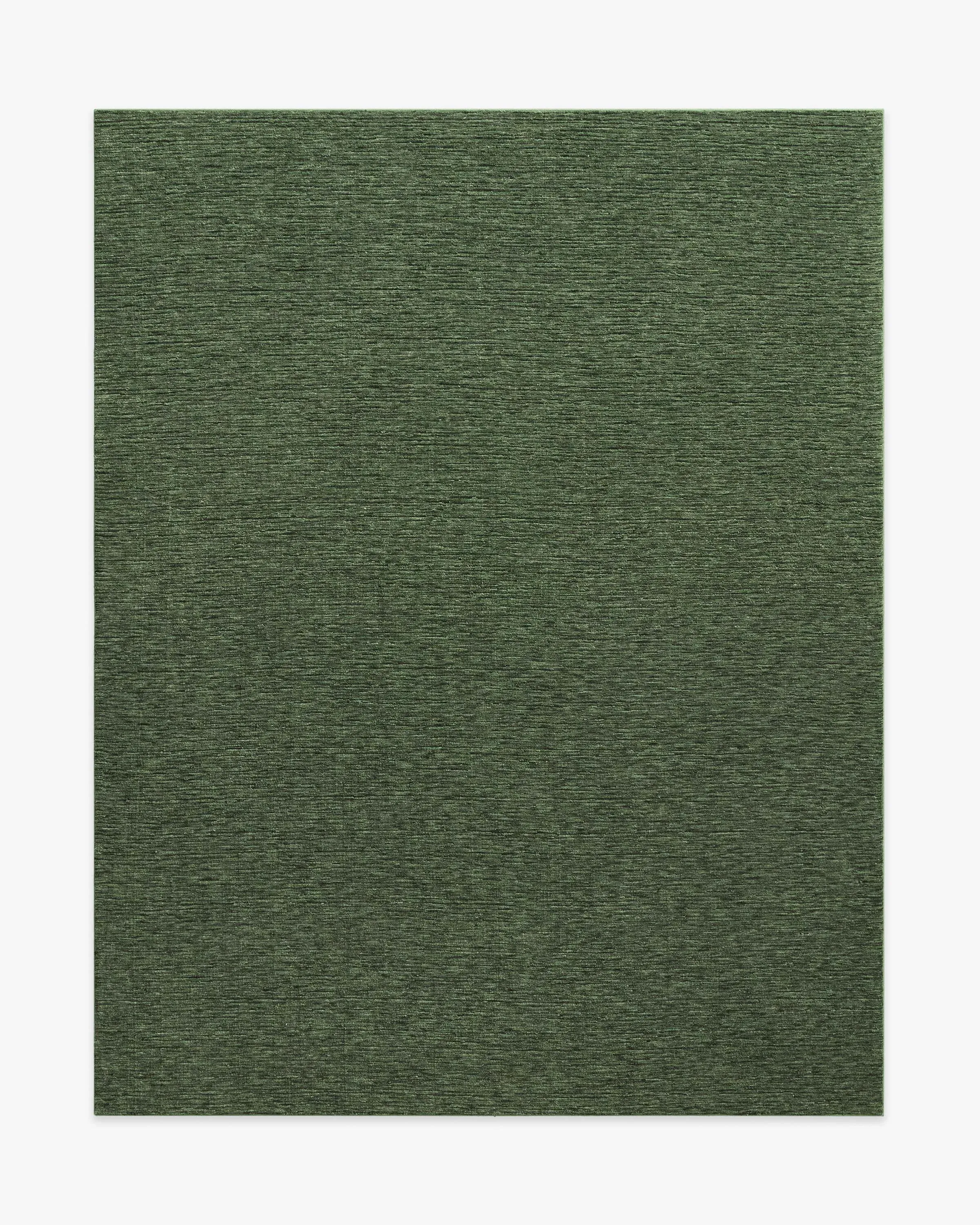 Medium Area Rug Machine Washable - Moss Green
