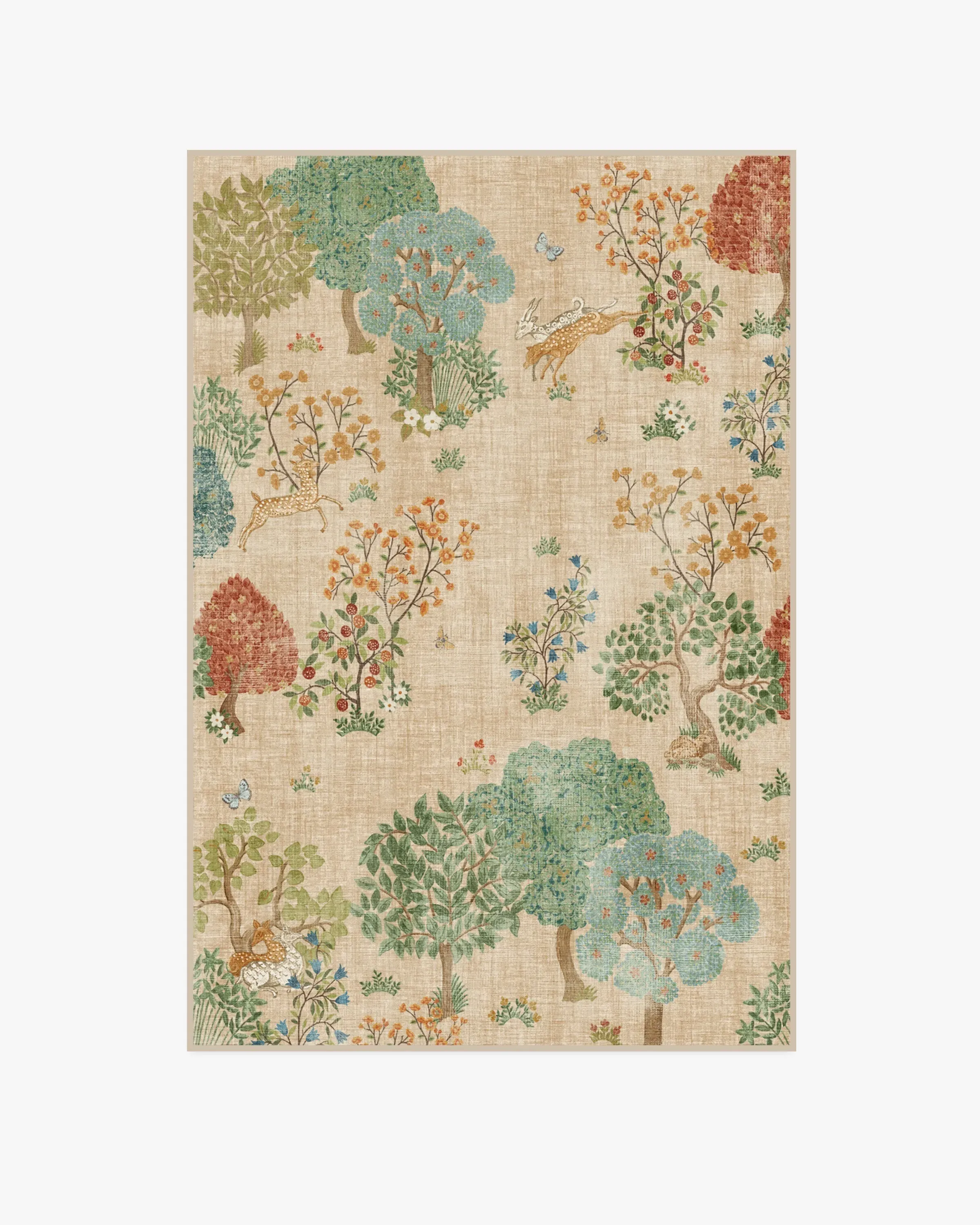 Medium Area Rug Machine Washable - Multicolor
