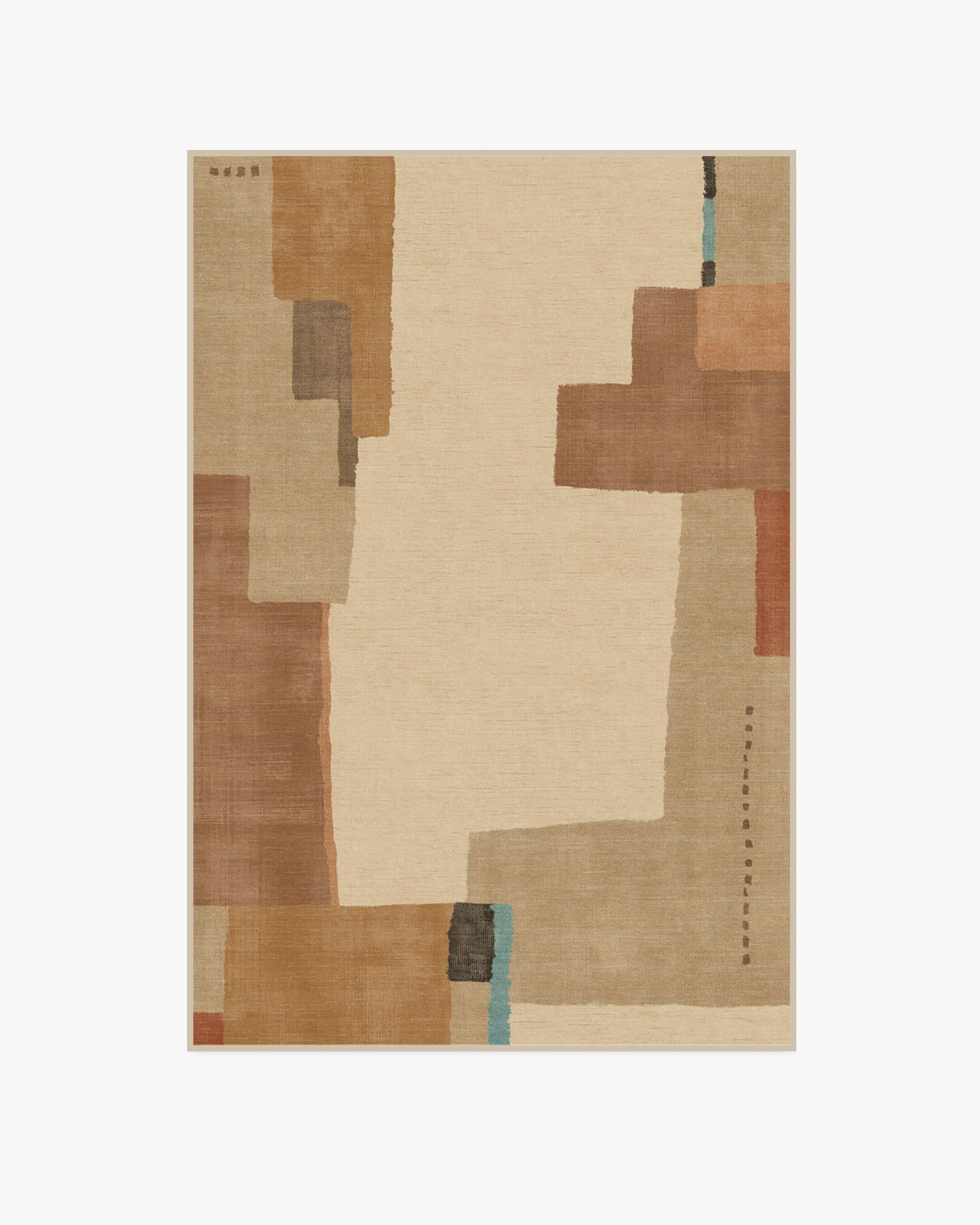 Medium Area Rug Machine Washable - Multicolor