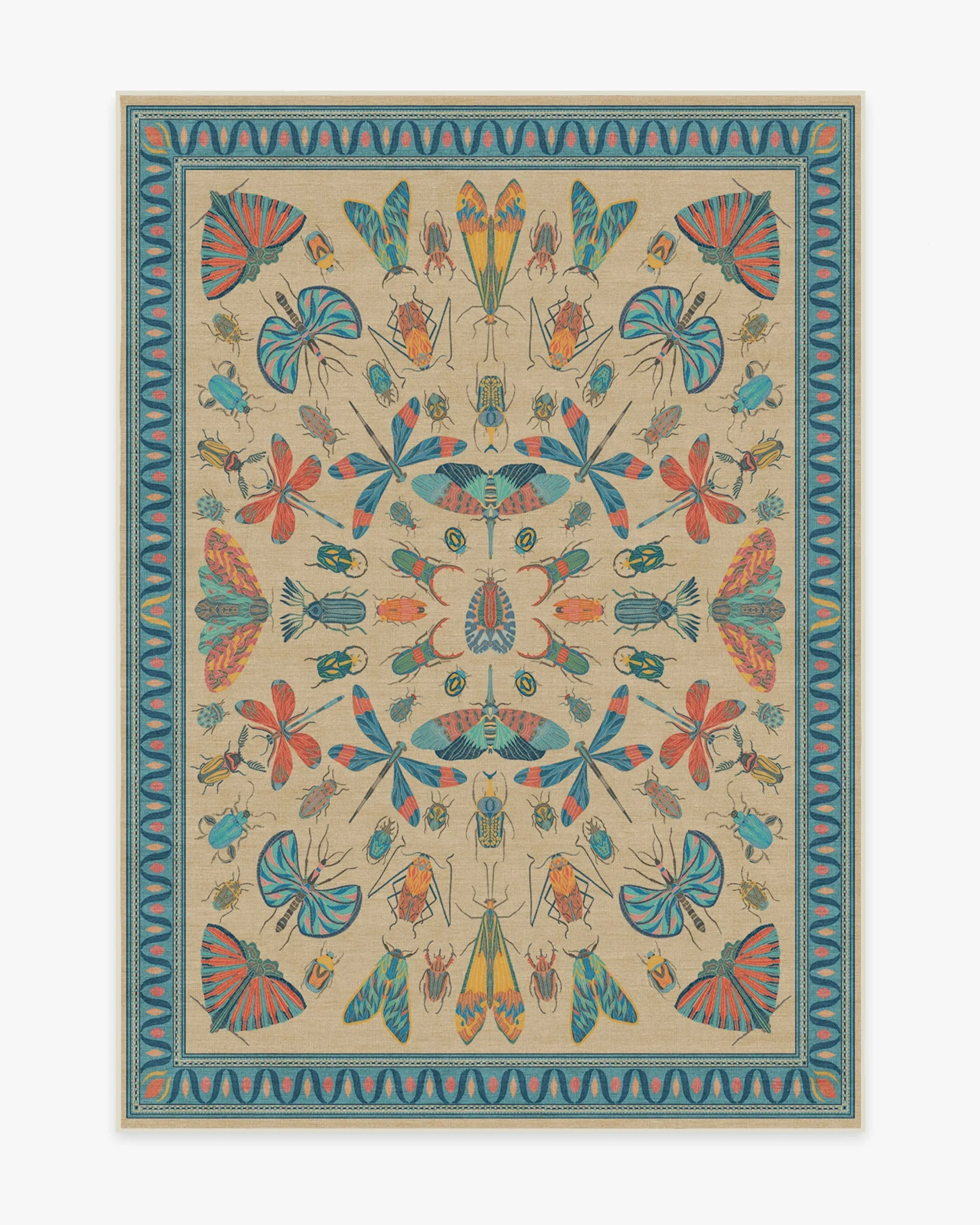 Medium Area Rug Machine Washable - Multicolor