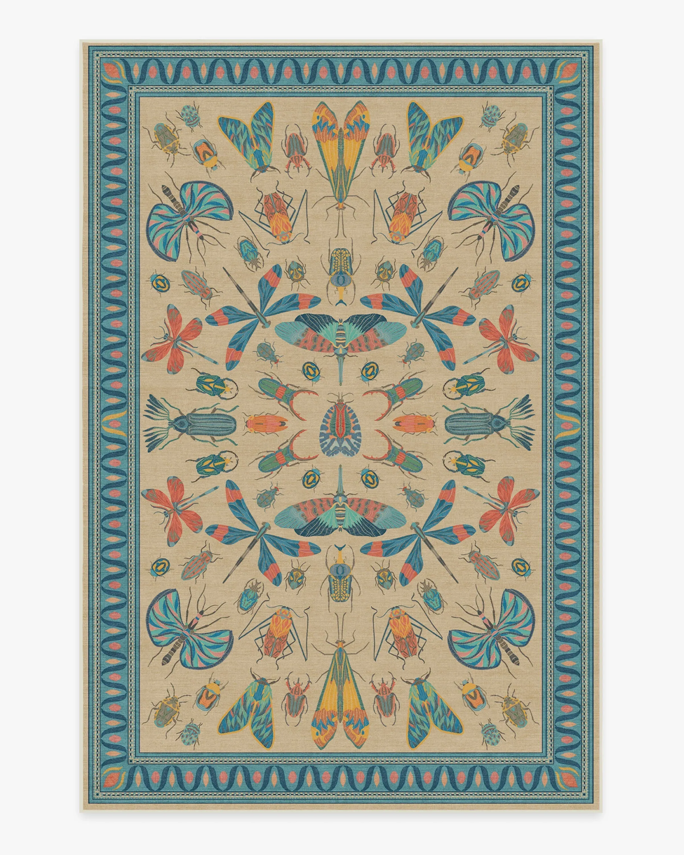 Medium Area Rug Machine Washable - Multicolor