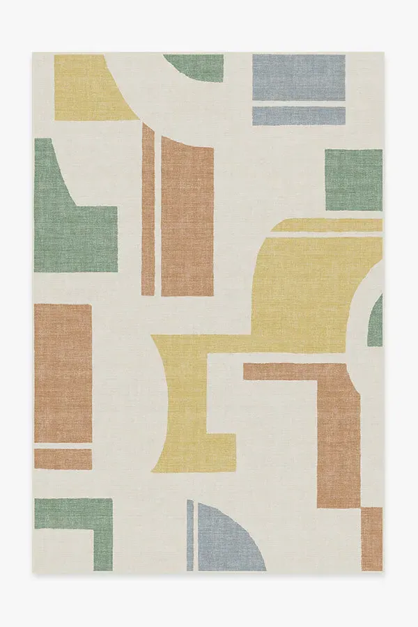 Medium Area Rug Machine Washable - Multicolor