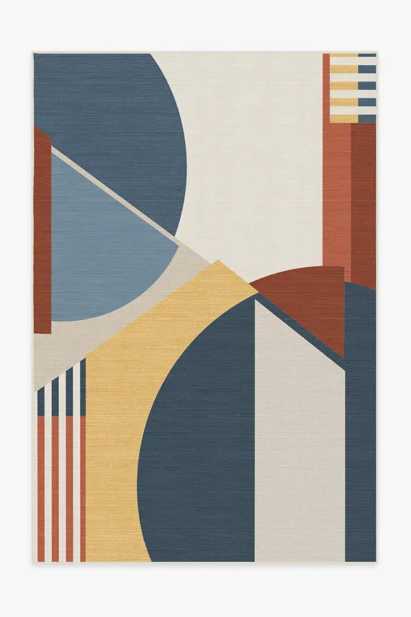 Medium Area Rug Machine Washable - Multicolor