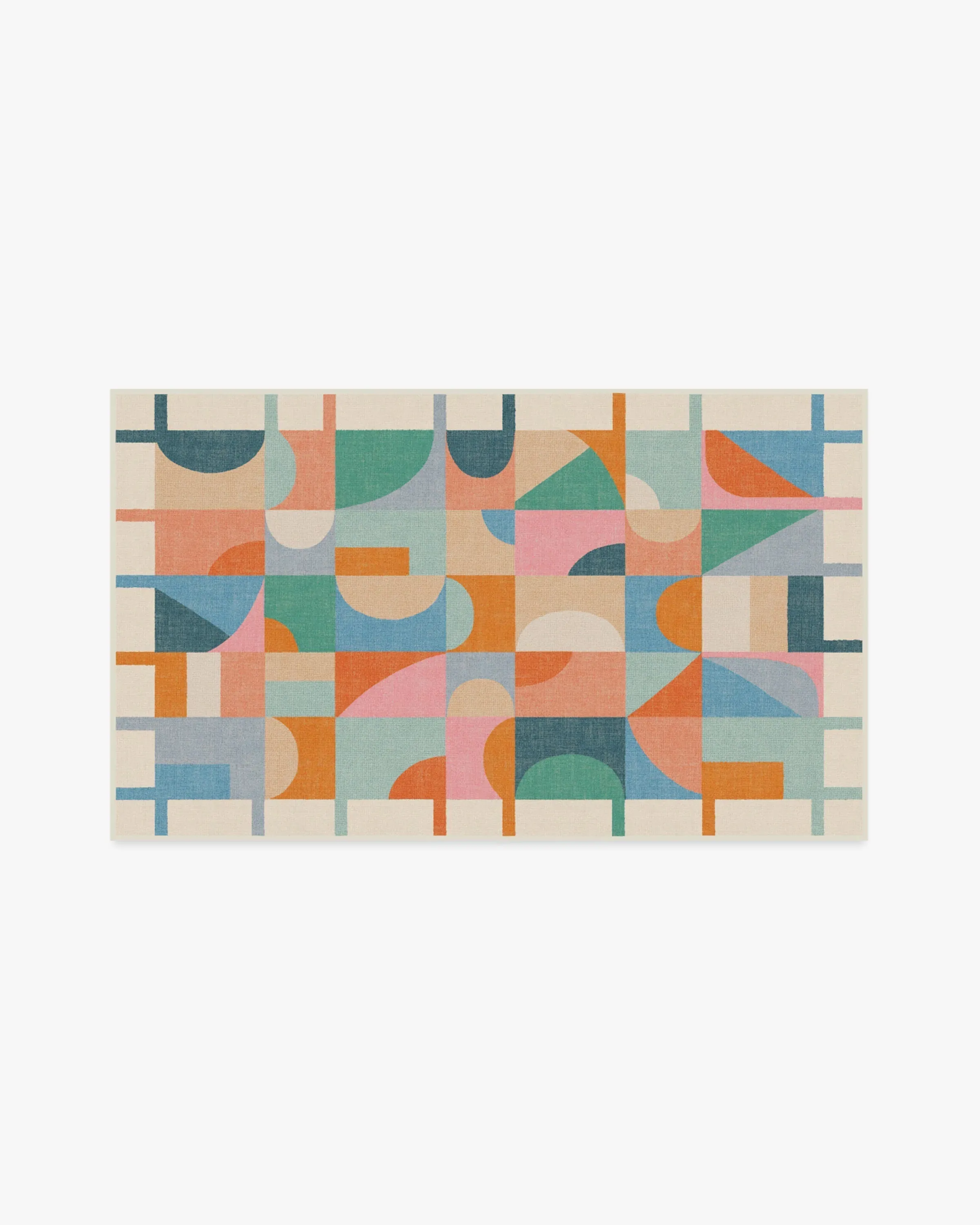 Medium Area Rug Machine Washable - Multicolour