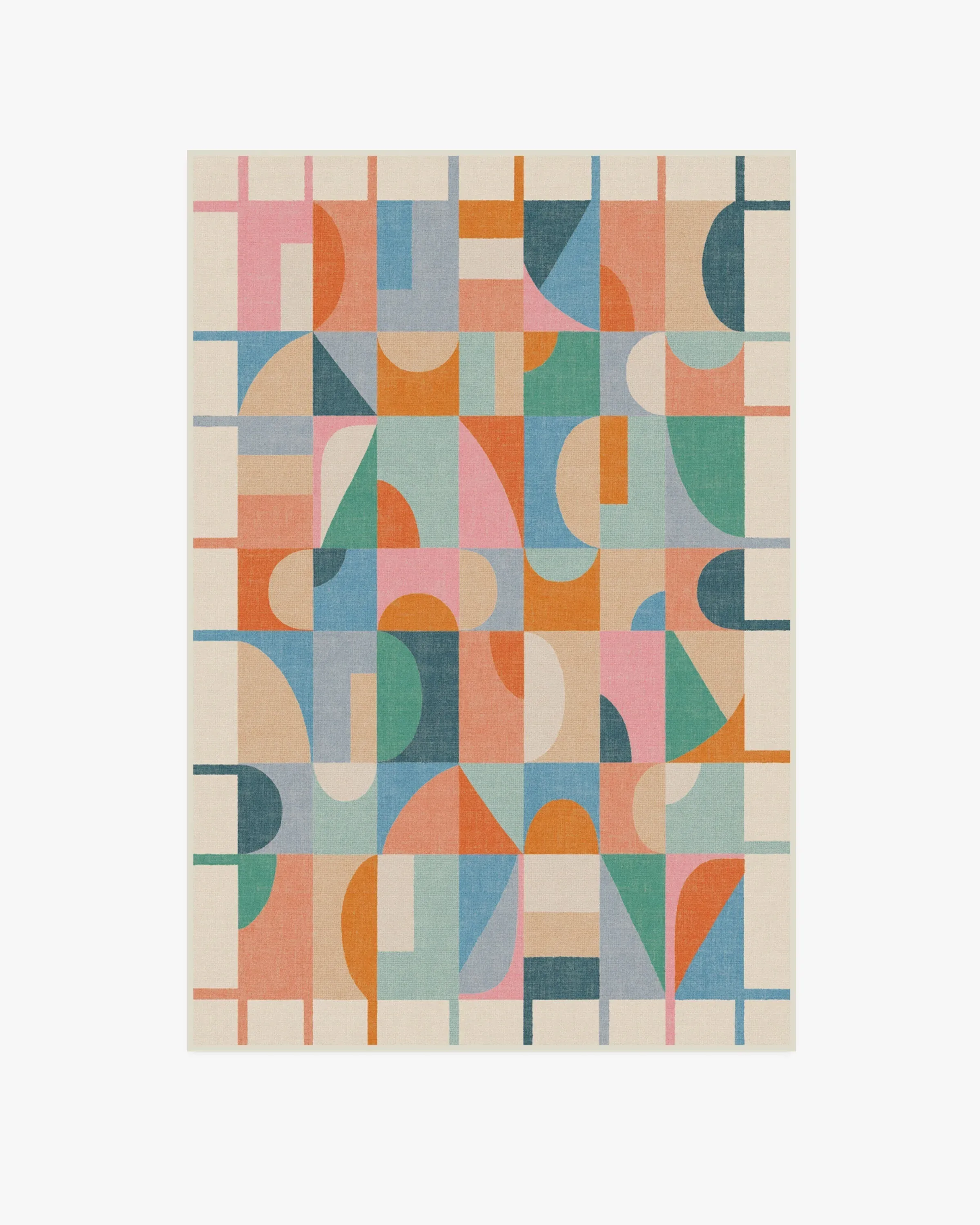 Medium Area Rug Machine Washable - Multicolour