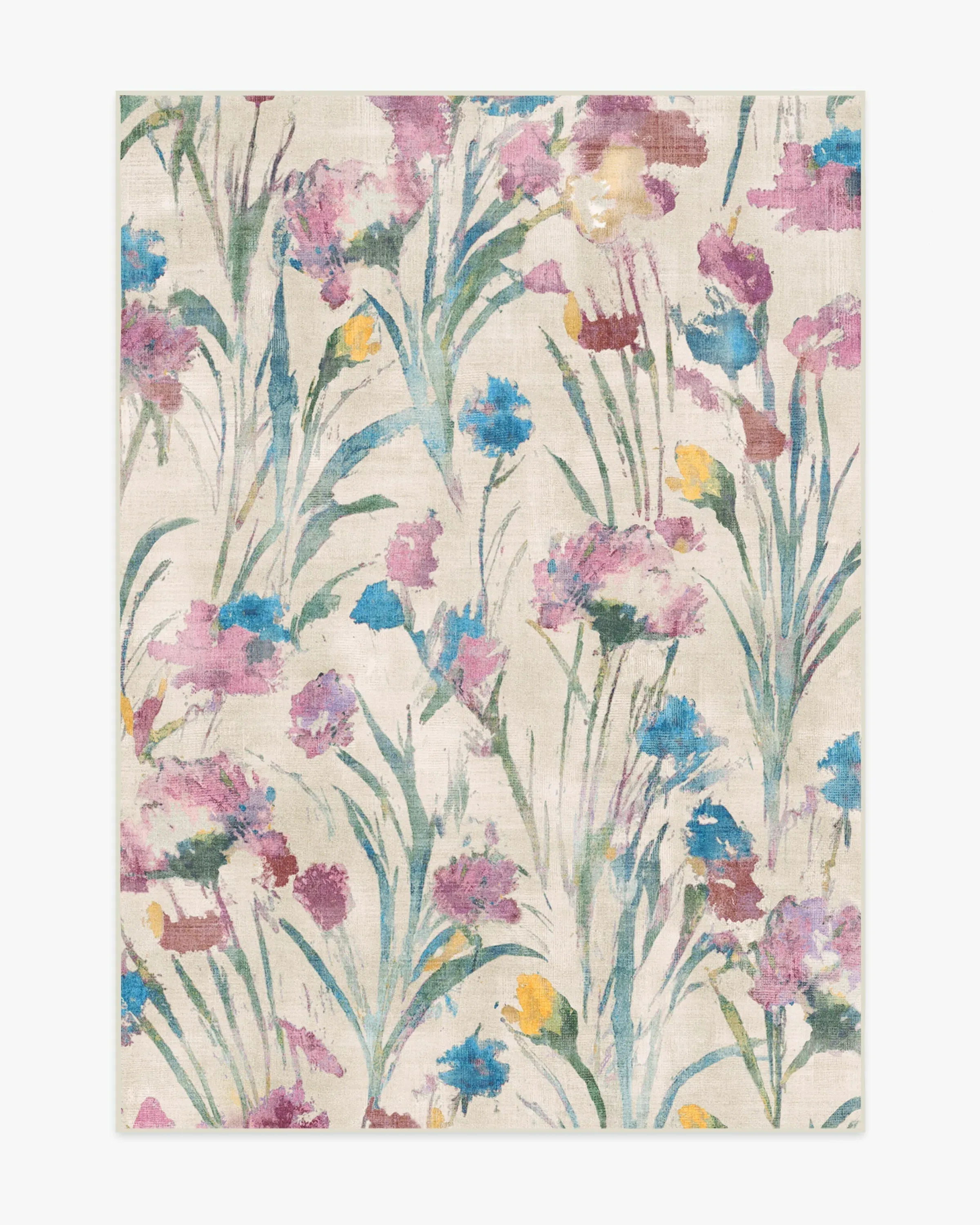 Medium Area Rug Machine Washable - Multicolour