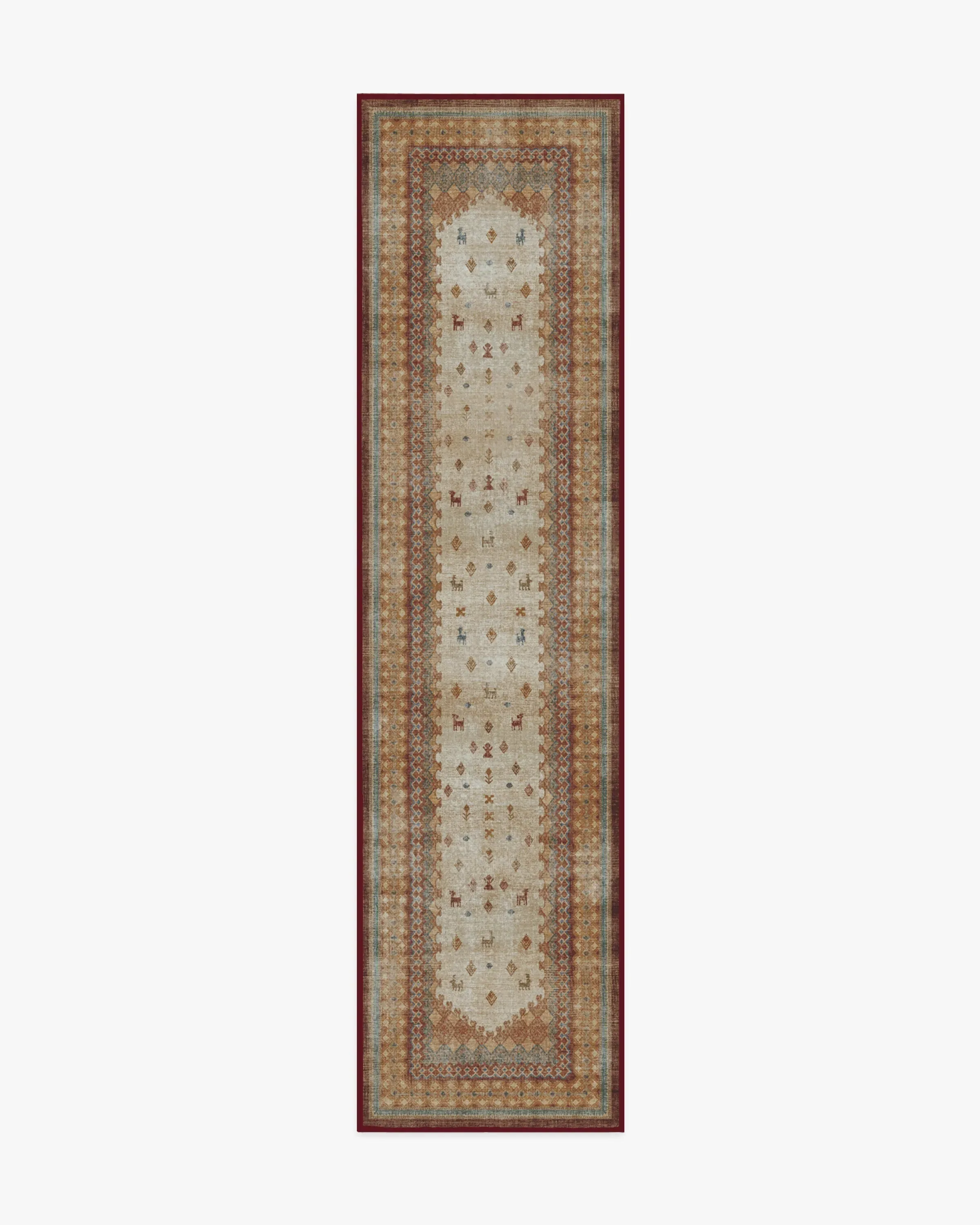 Medium Area Rug Machine Washable - Multicolour