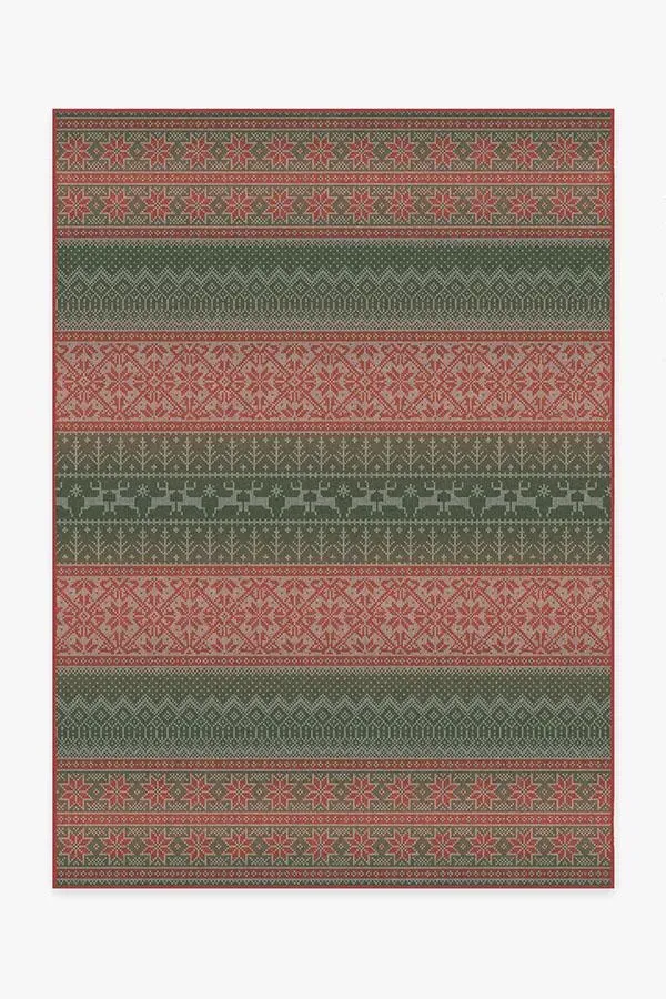 Medium Area Rug Machine Washable - Multicolour